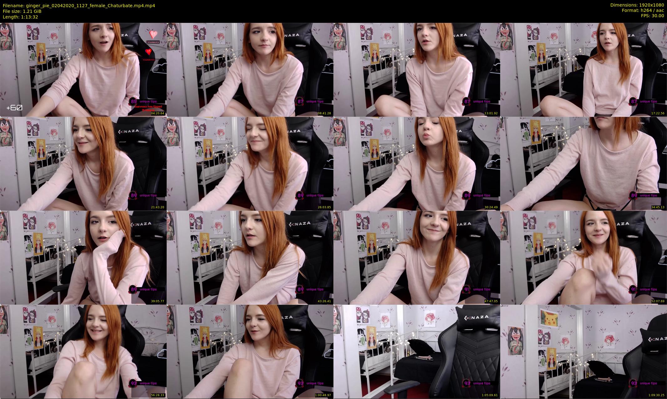 ginger_pie — 74 minute Chaturbate female cam show recording, 1080p, Apr 2, 2020