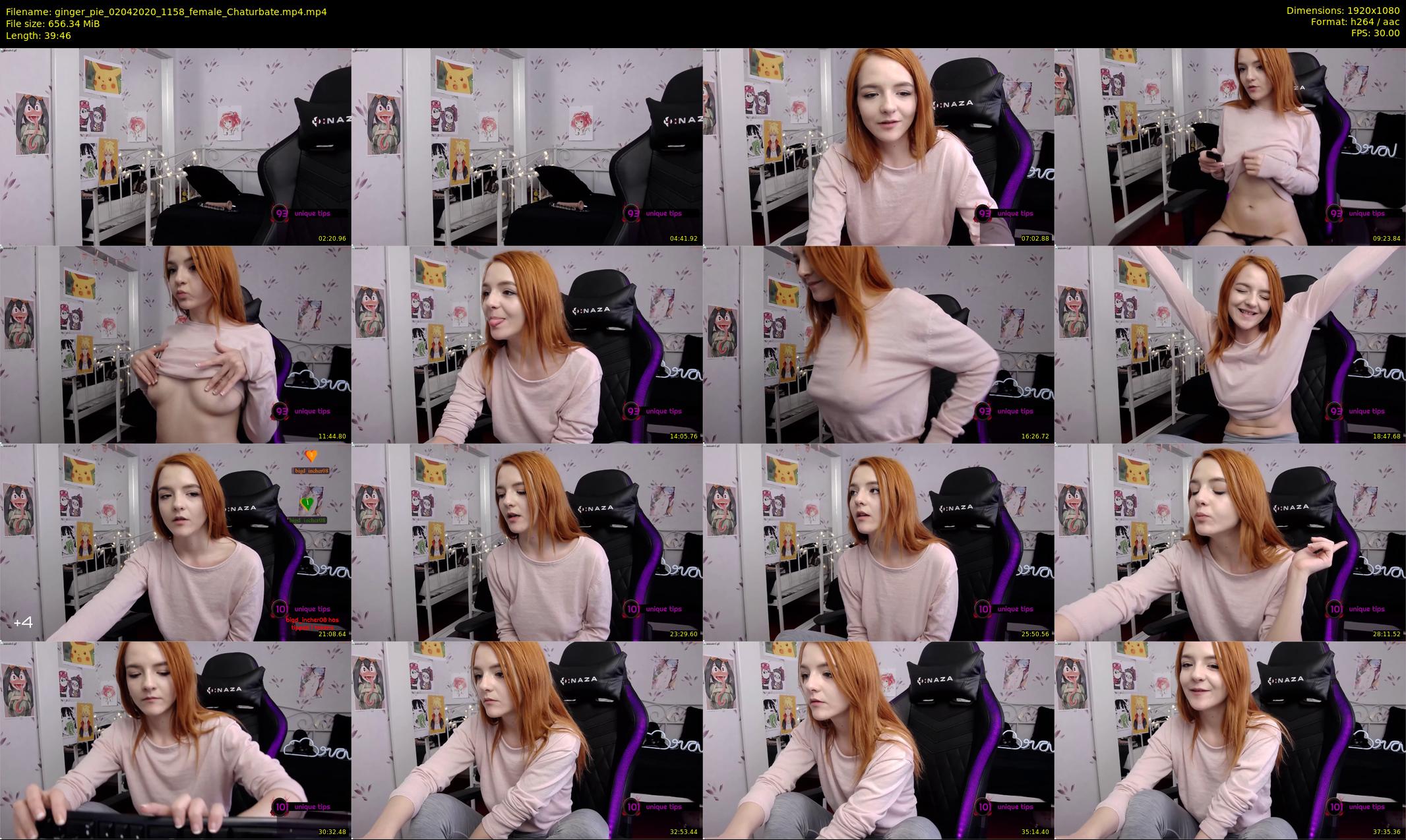 ginger_pie — 40 minute Chaturbate female cam show recording, 1080p, Apr 2, 2020