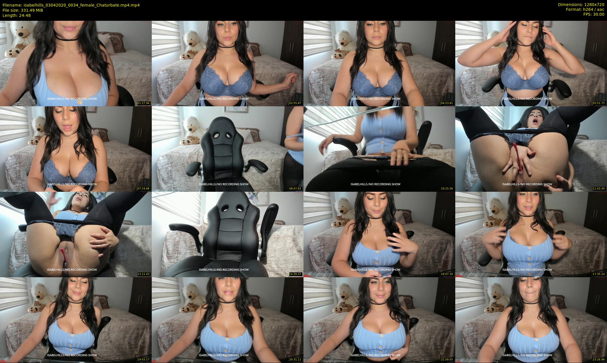 isabelhills — 25 minute Chaturbate female cam show recording, 720p, Apr 3, 2020