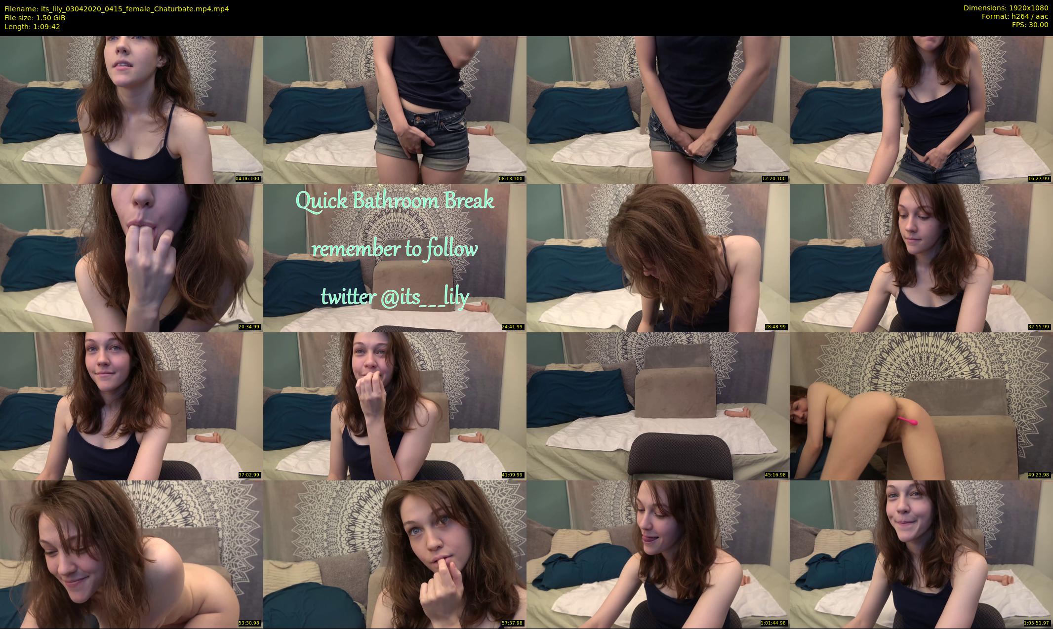 its_lily — 70 minute Chaturbate female cam show recording, 1080p, Apr 3, 2020