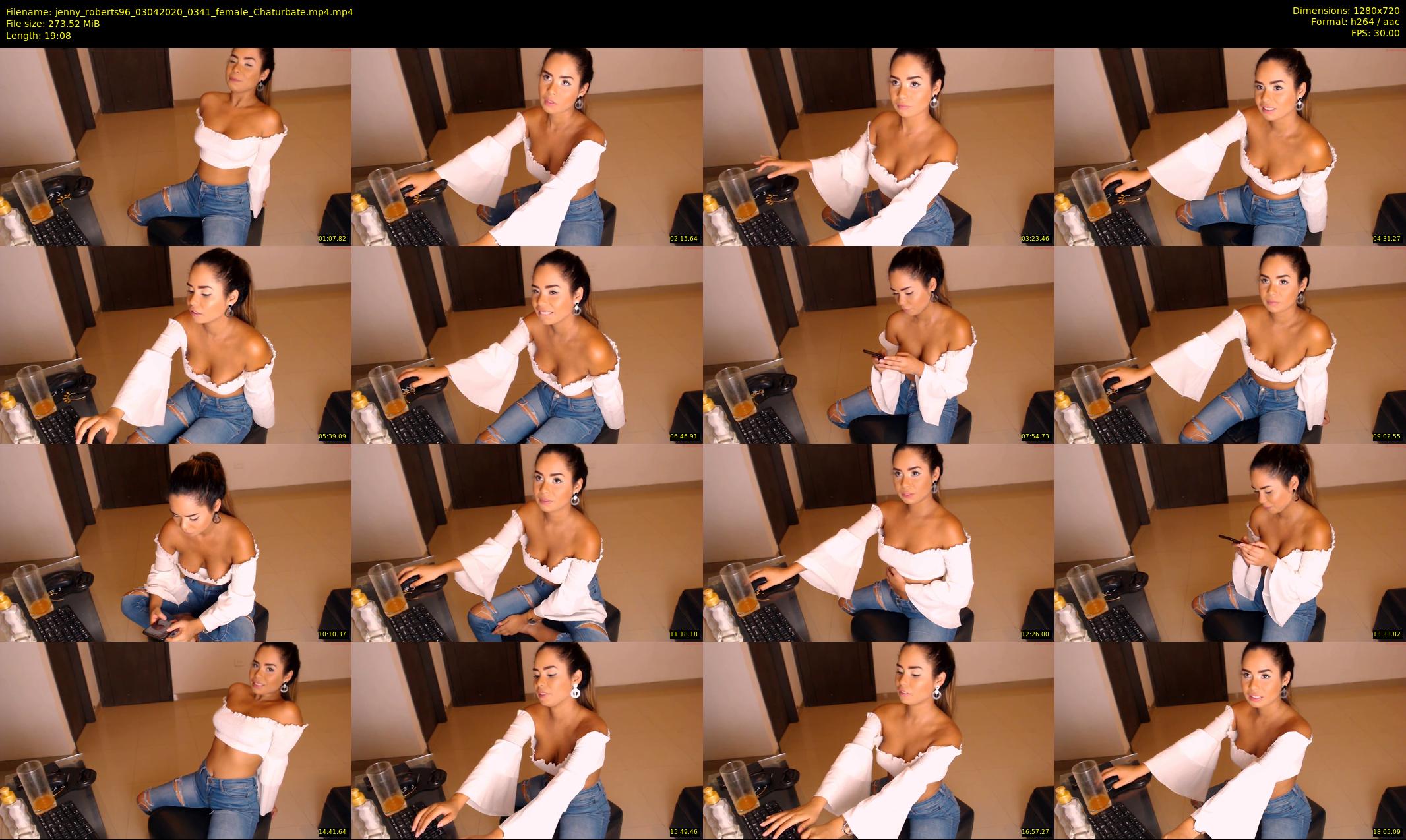 jenny_roberts96 — 20 minute Chaturbate female cam show recording, 720p, Apr 3, 2020