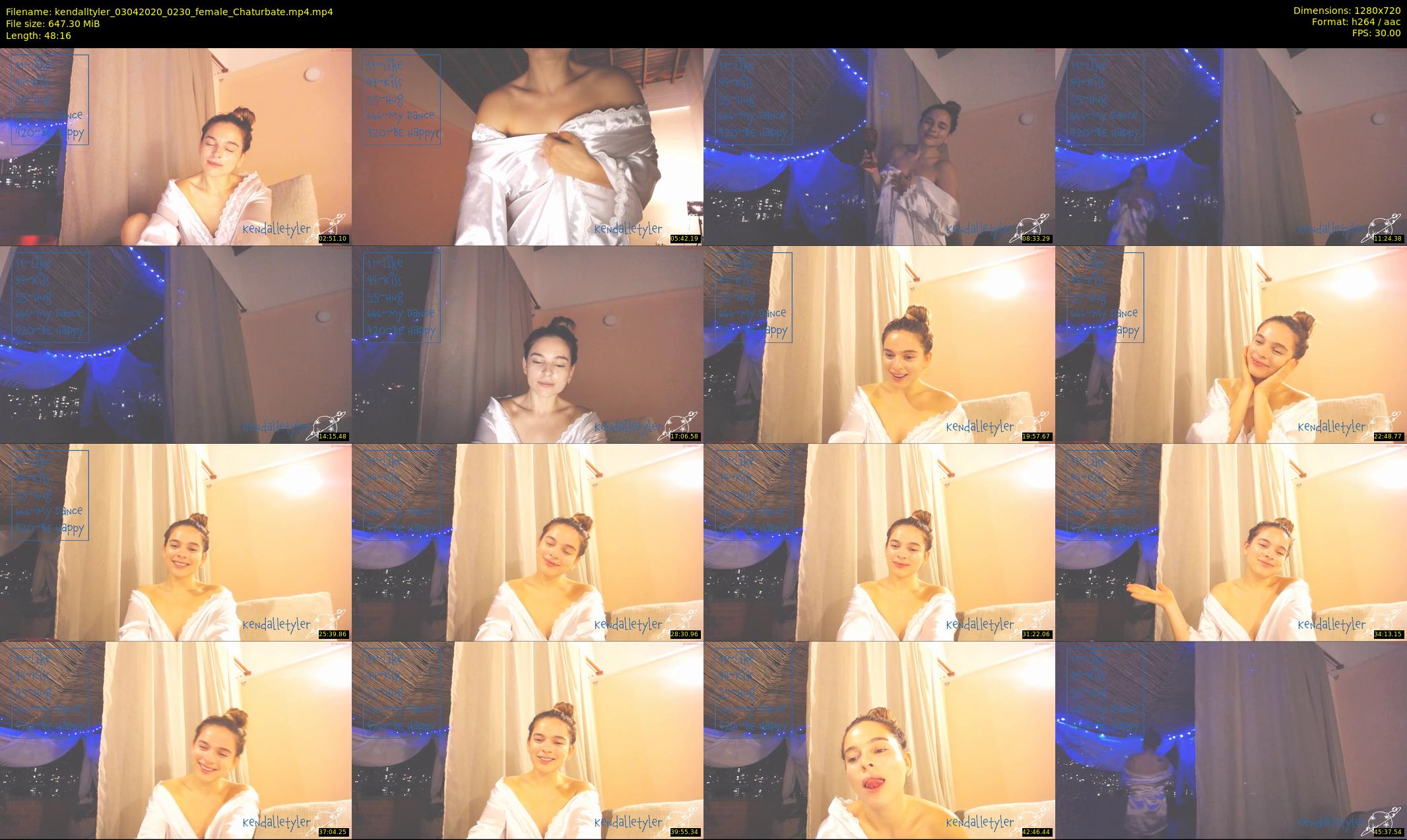 kendalltyler — 49 minute Chaturbate female cam show recording, 720p, Apr 3, 2020