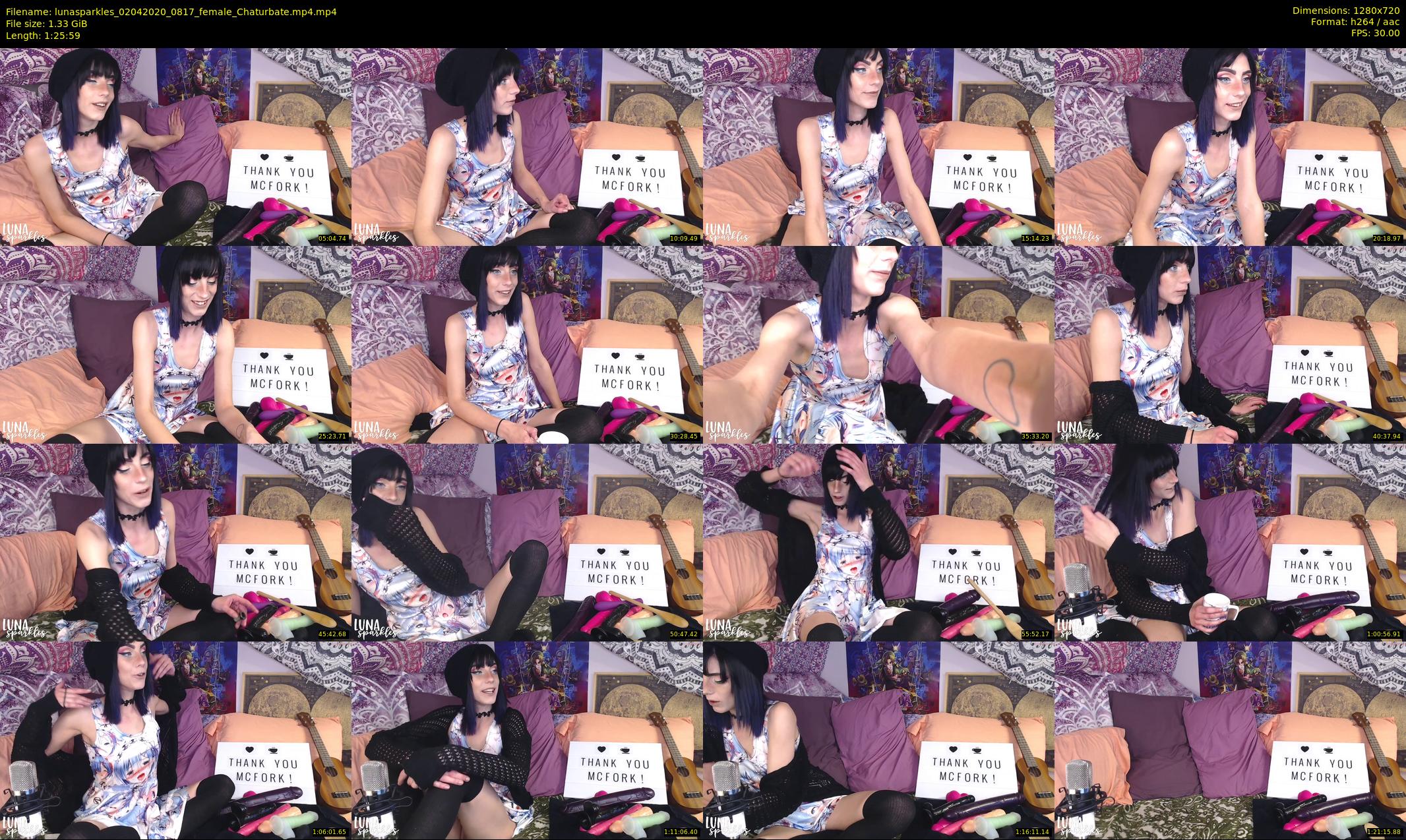 lunasparkles — 86 minute Chaturbate female cam show recording, 720p, Apr 2, 2020