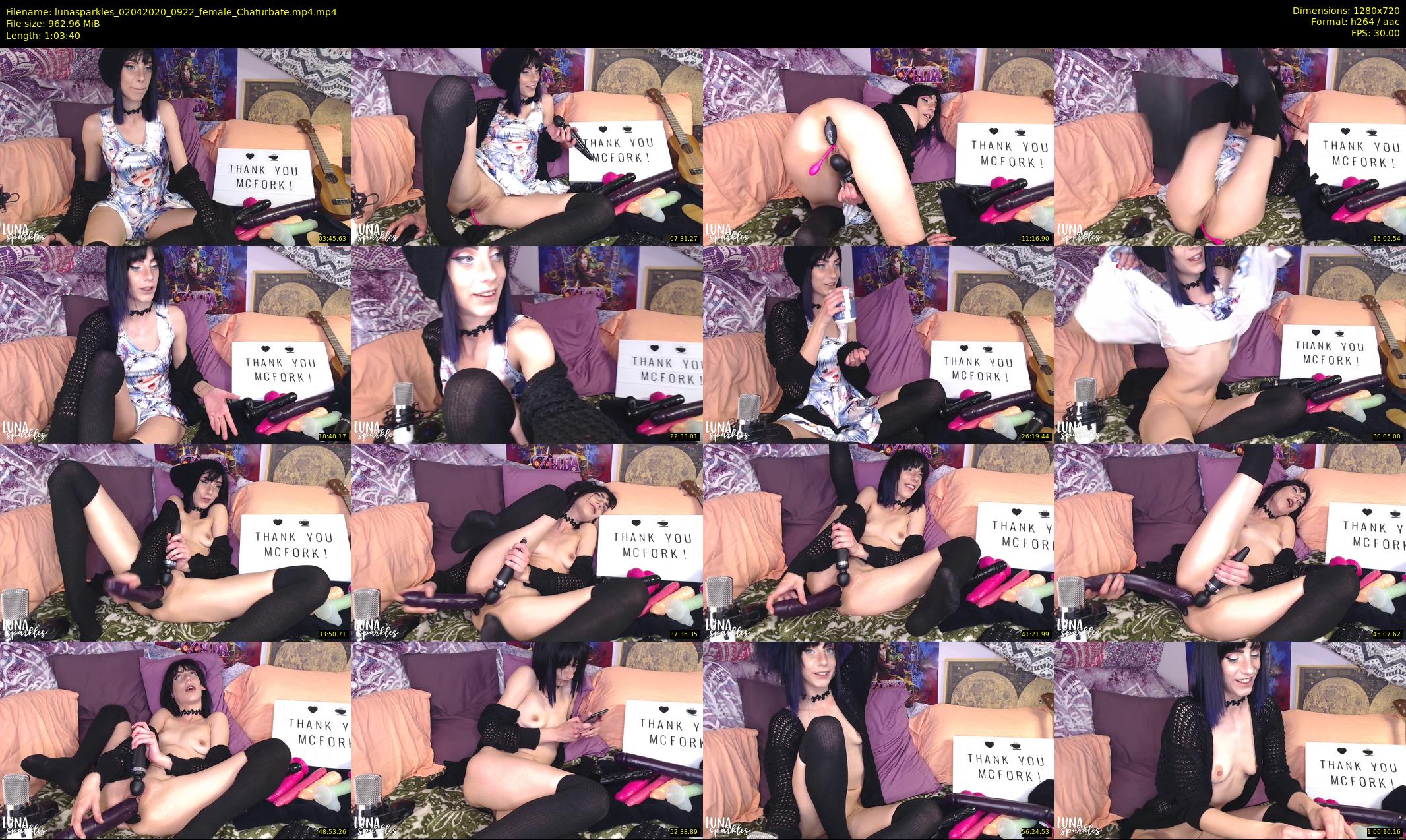 lunasparkles — 64 minute Chaturbate female cam show recording, 720p, Apr 2, 2020