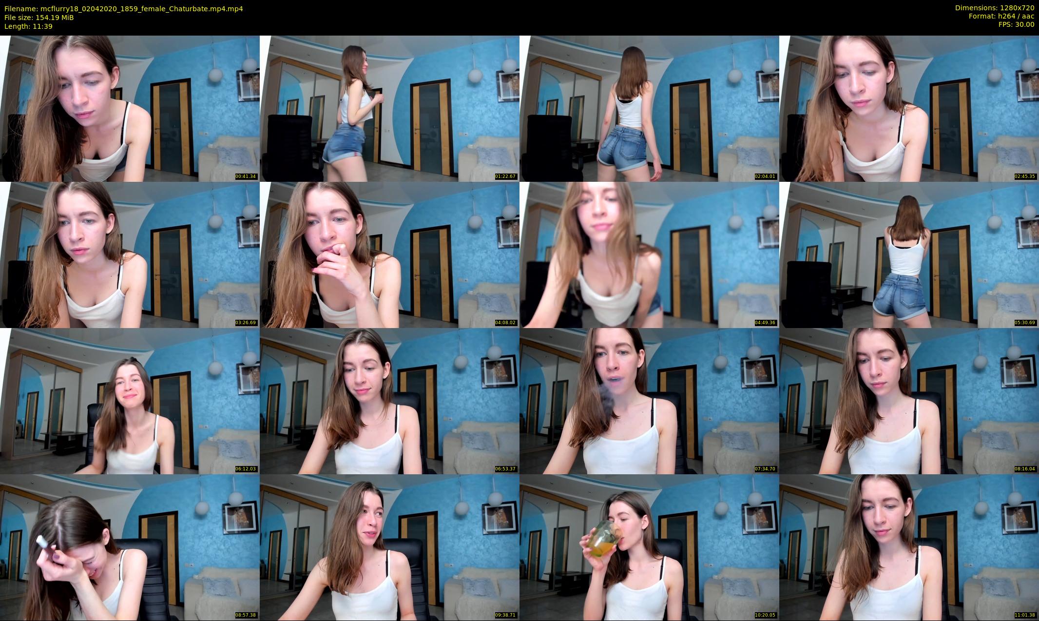 mcflurry18 — 12 minute Chaturbate female cam show recording, 720p, Apr 2, 2020