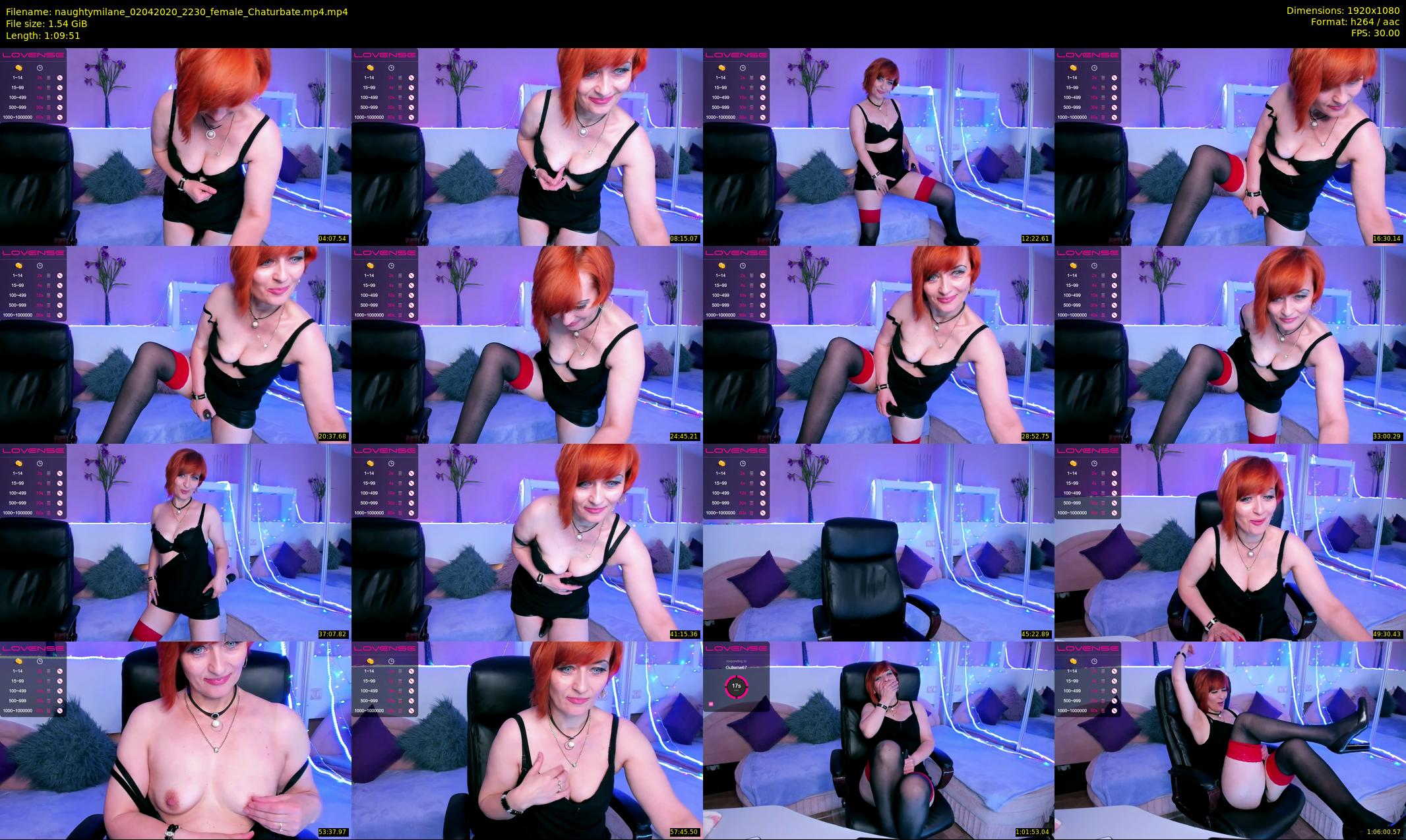 naughtymilane — 70 minute Chaturbate female cam show recording, 1080p, Apr 2, 2020