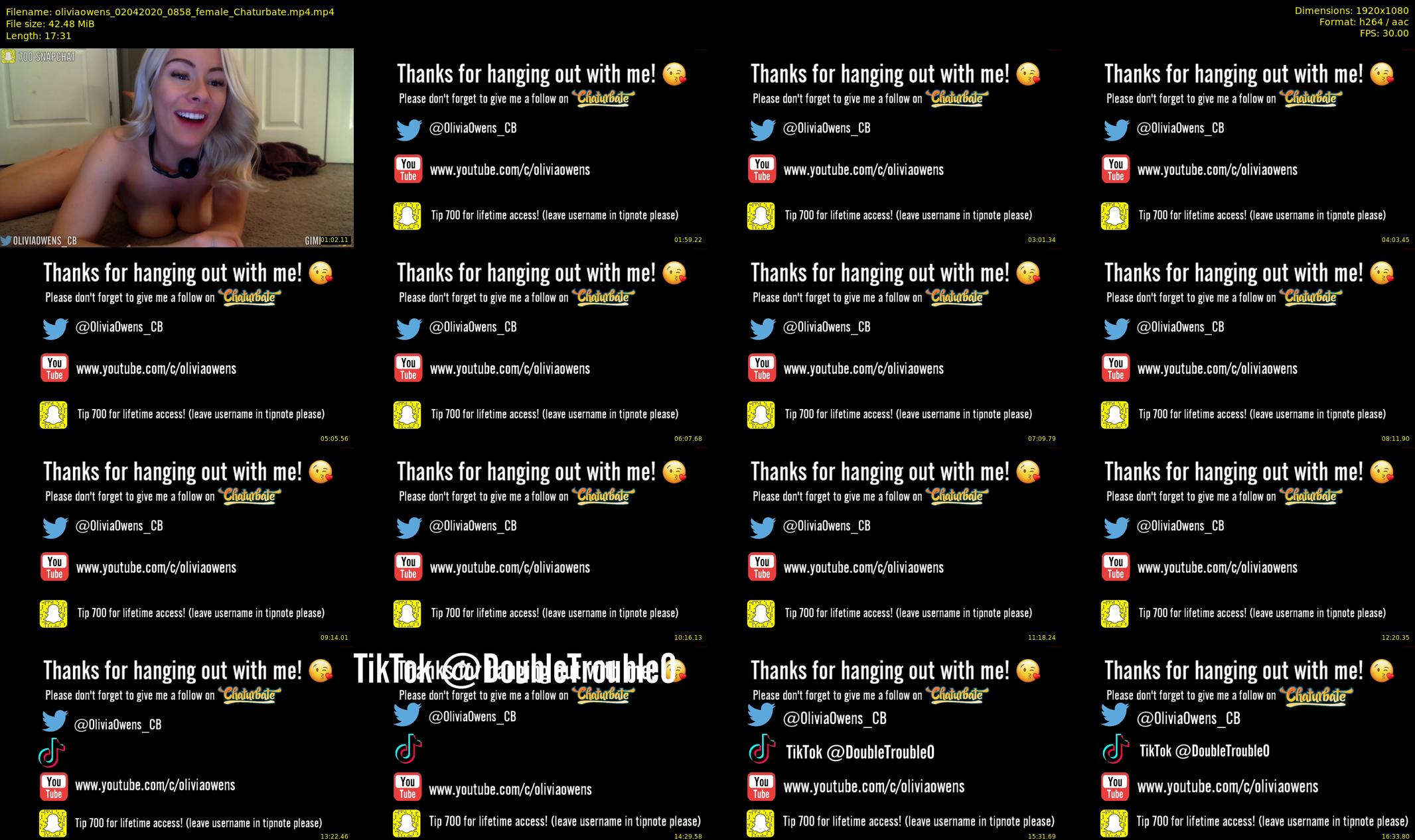 oliviaowens — 18 minute Chaturbate female cam show recording, 1080p, Apr 2, 2020