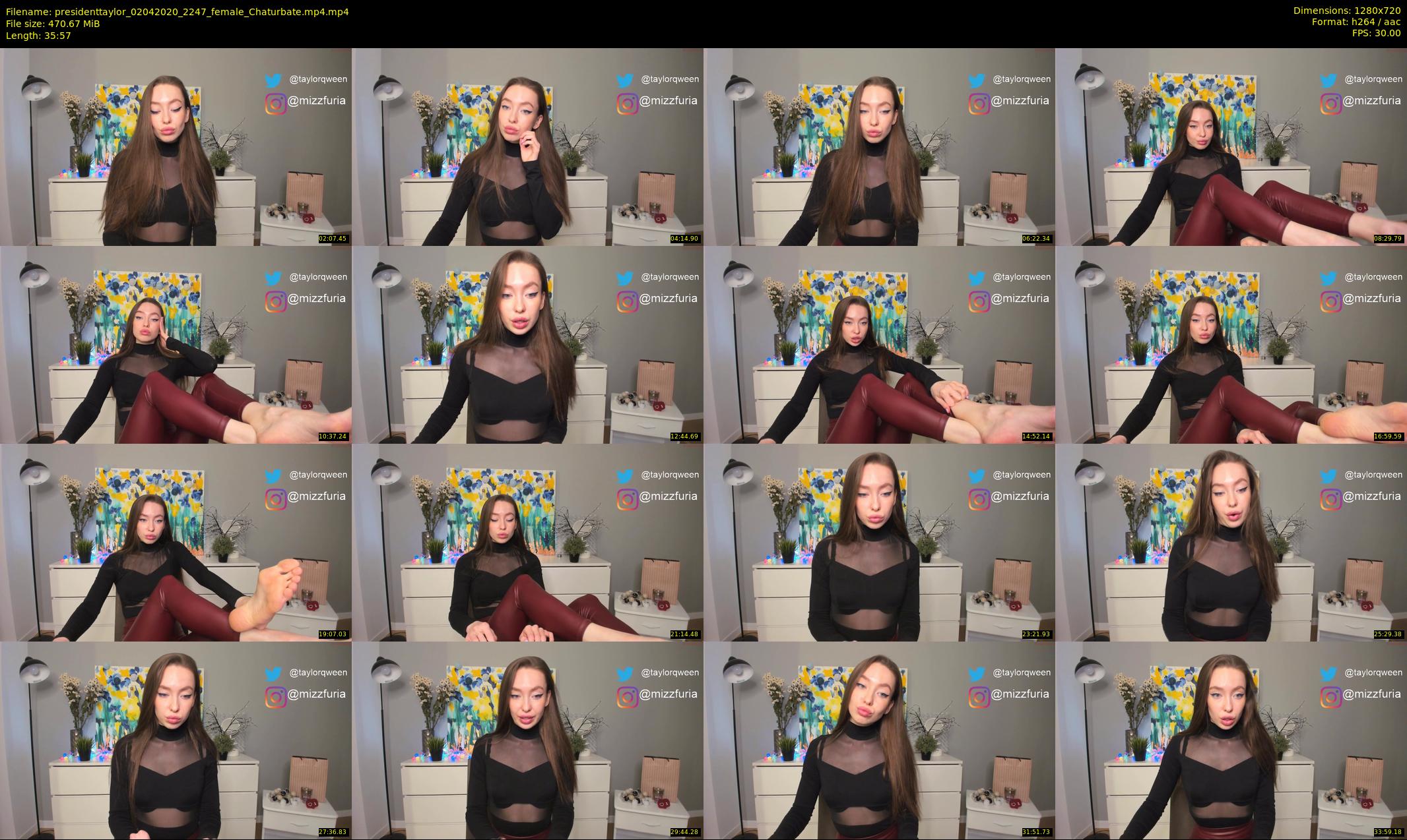 presidenttaylor — 36 minute Chaturbate female cam show recording, 720p, Apr 2, 2020