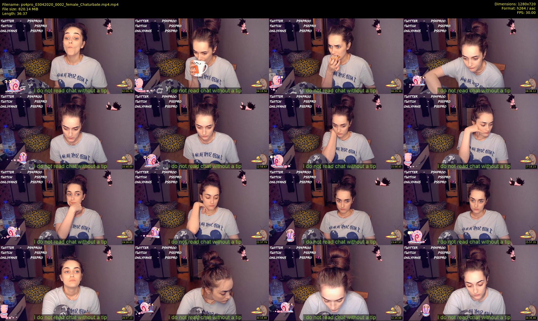 ps4pro — 37 minute Chaturbate female cam show recording, 720p, Apr 3, 2020