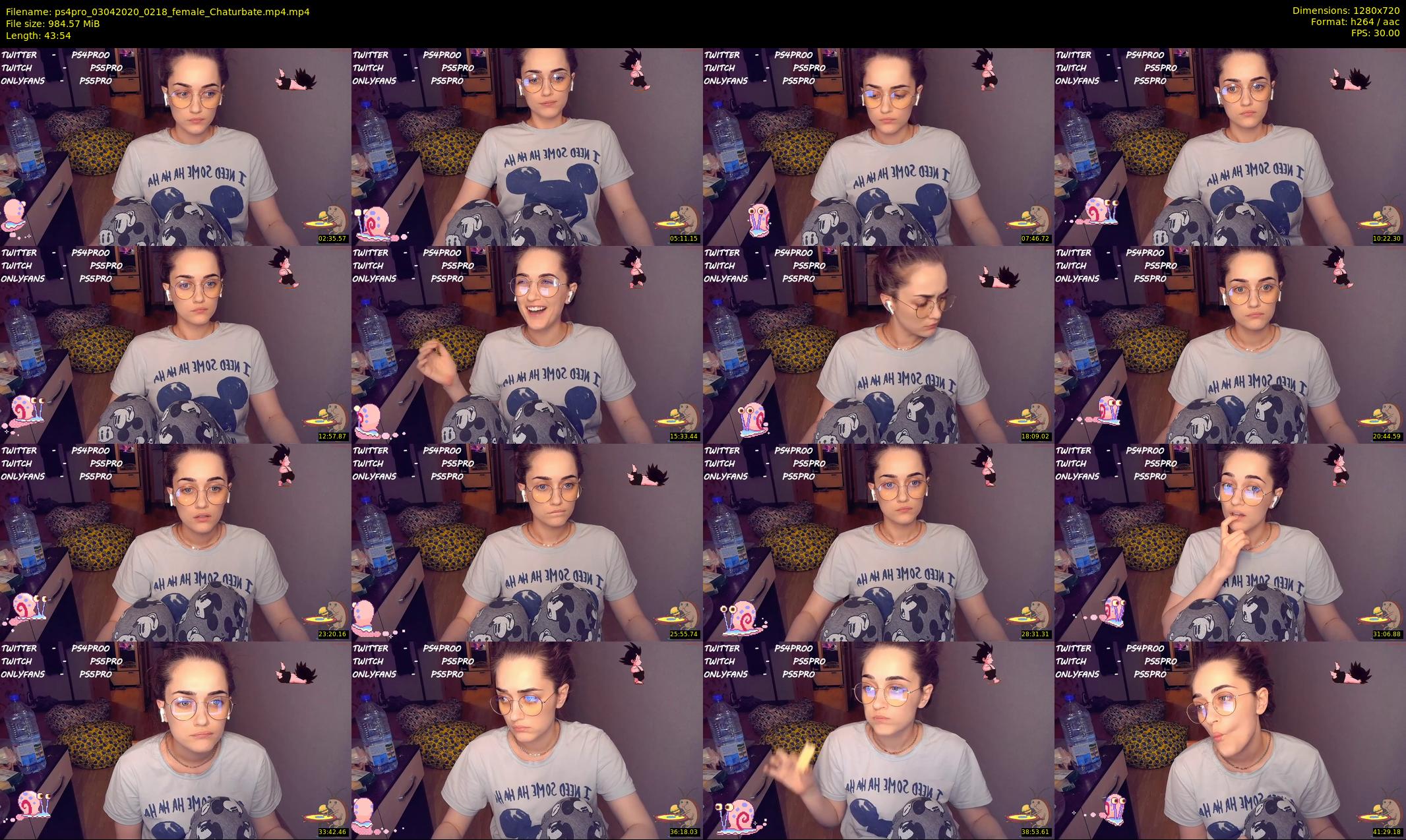 ps4pro — 44 minute Chaturbate female cam show recording, 720p, Apr 3, 2020