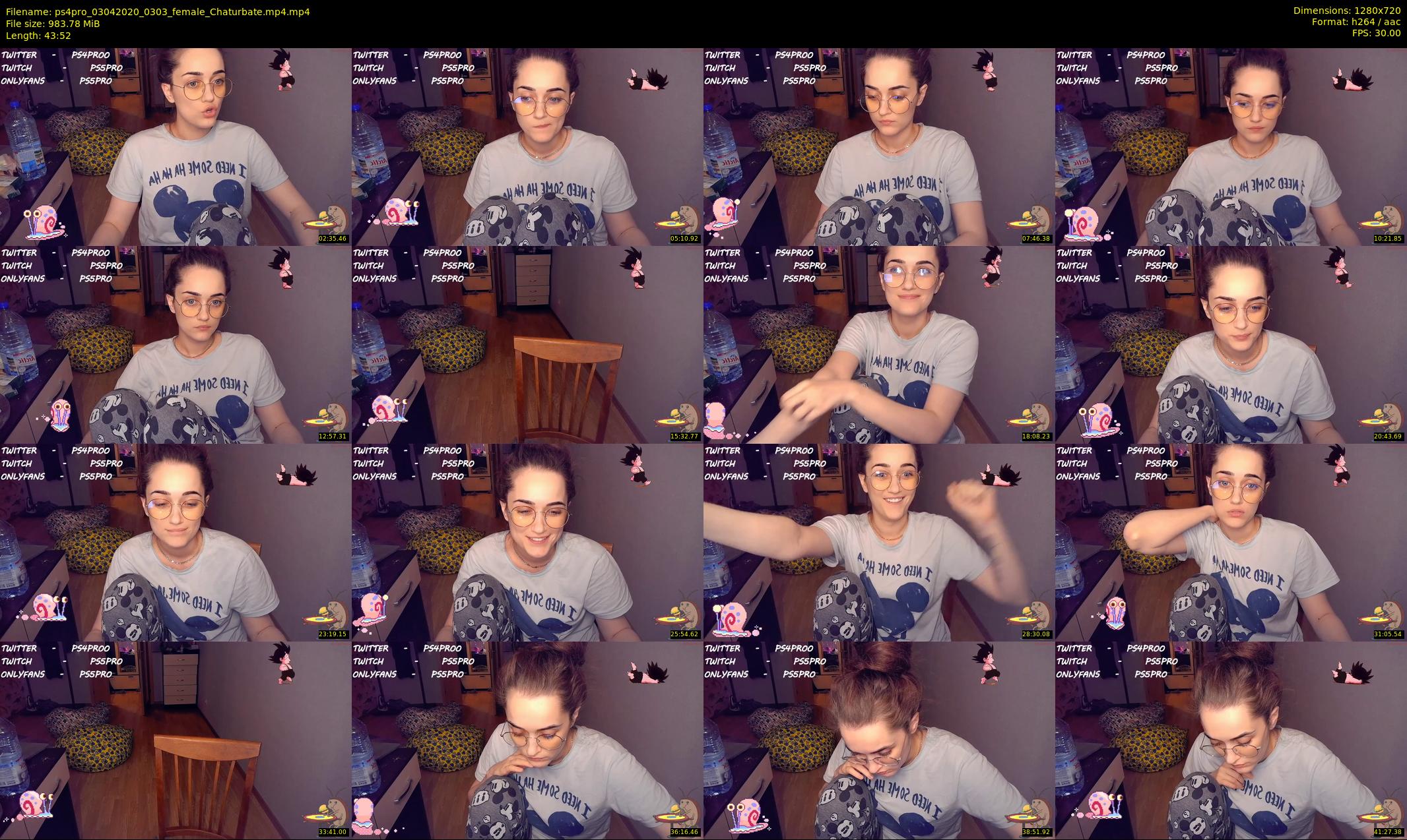 ps4pro — 44 minute Chaturbate female cam show recording, 720p, Apr 3, 2020