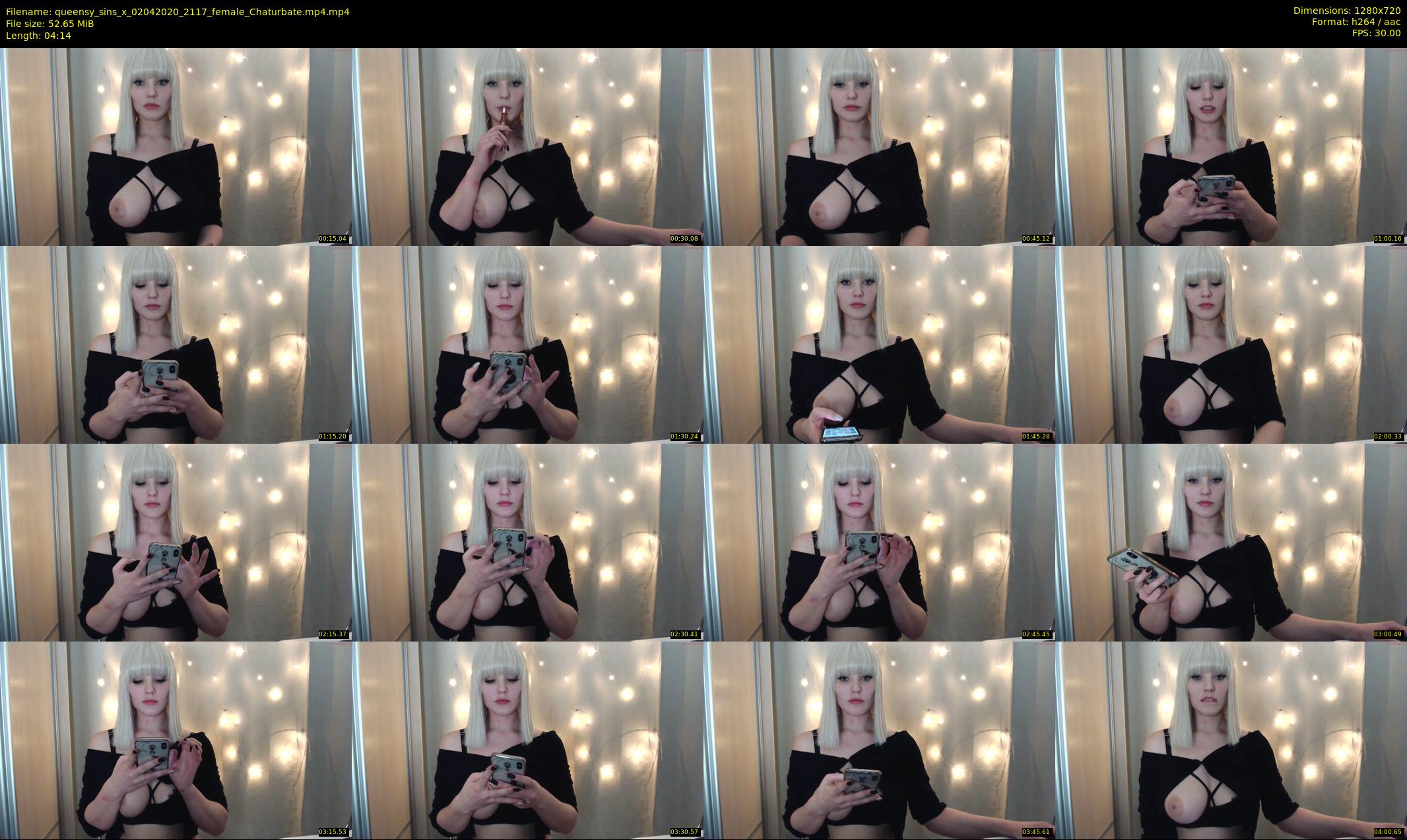 queensy_sins_x — 5 minute Chaturbate female cam show recording, 720p, Apr 2, 2020