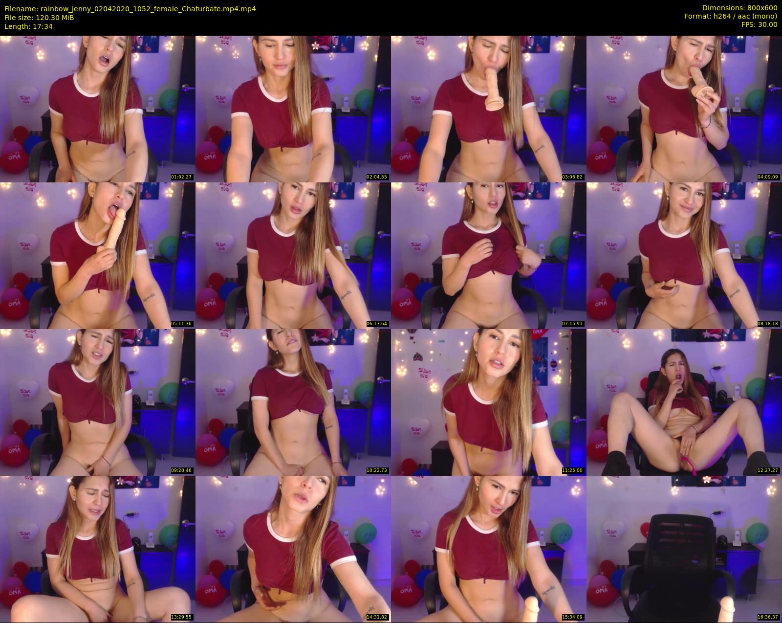 rainbow_jenny — 18 minute Chaturbate female cam show recording, 480p, Apr 2, 2020