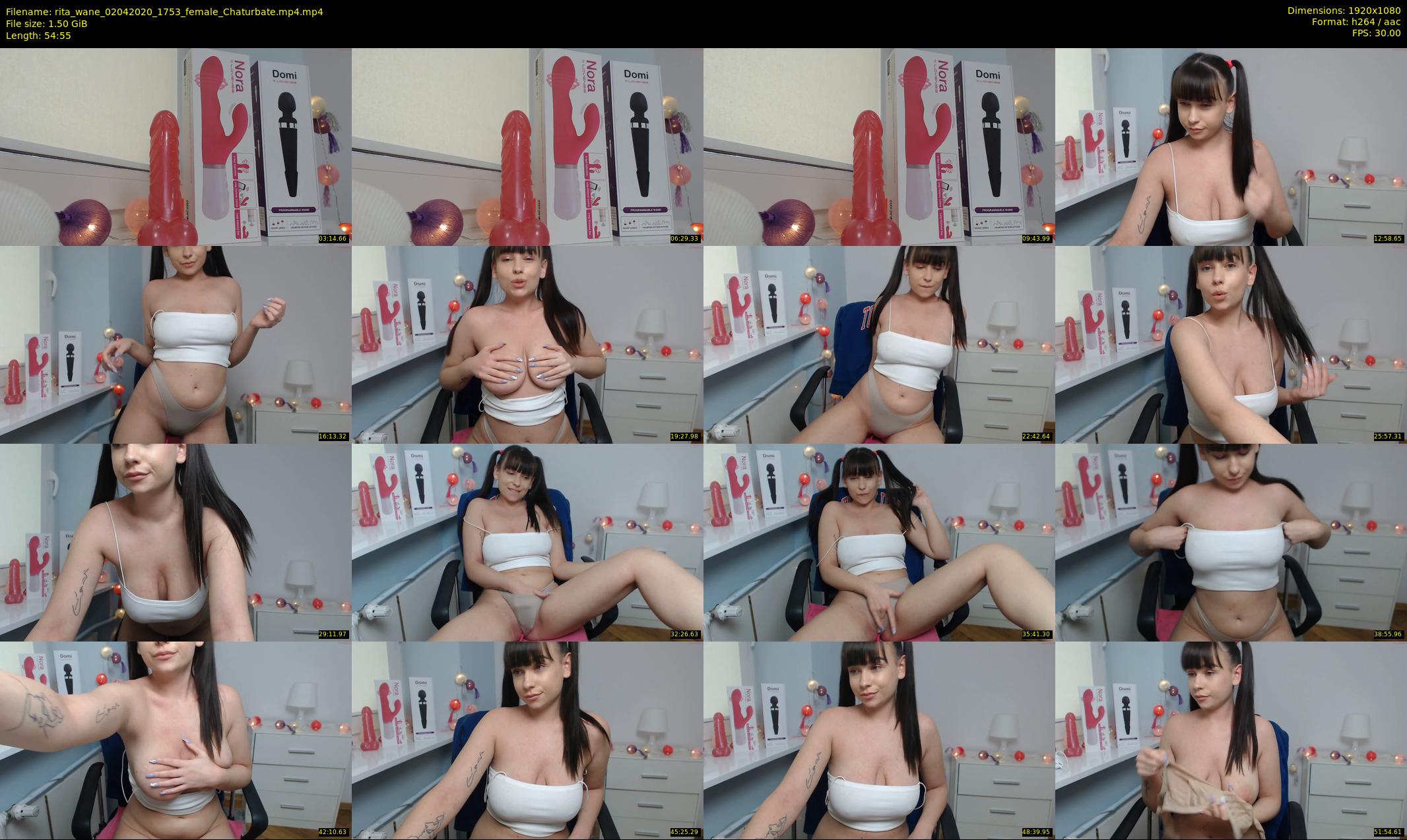rita_wane — 55 minute Chaturbate female cam show recording, 1080p, Apr 2, 2020