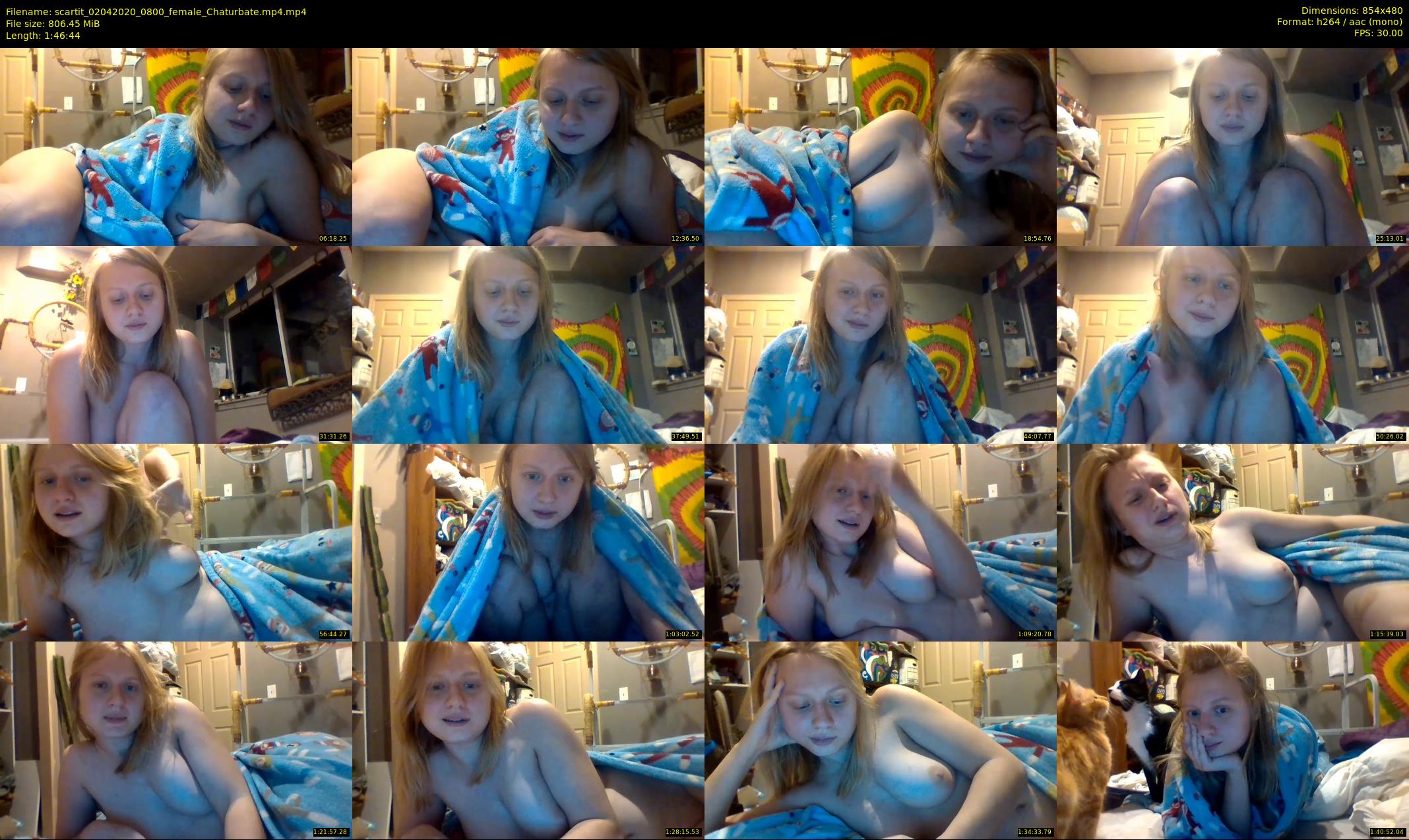 scartit — 107 minute Chaturbate female cam show recording, 480p, Apr 2, 2020