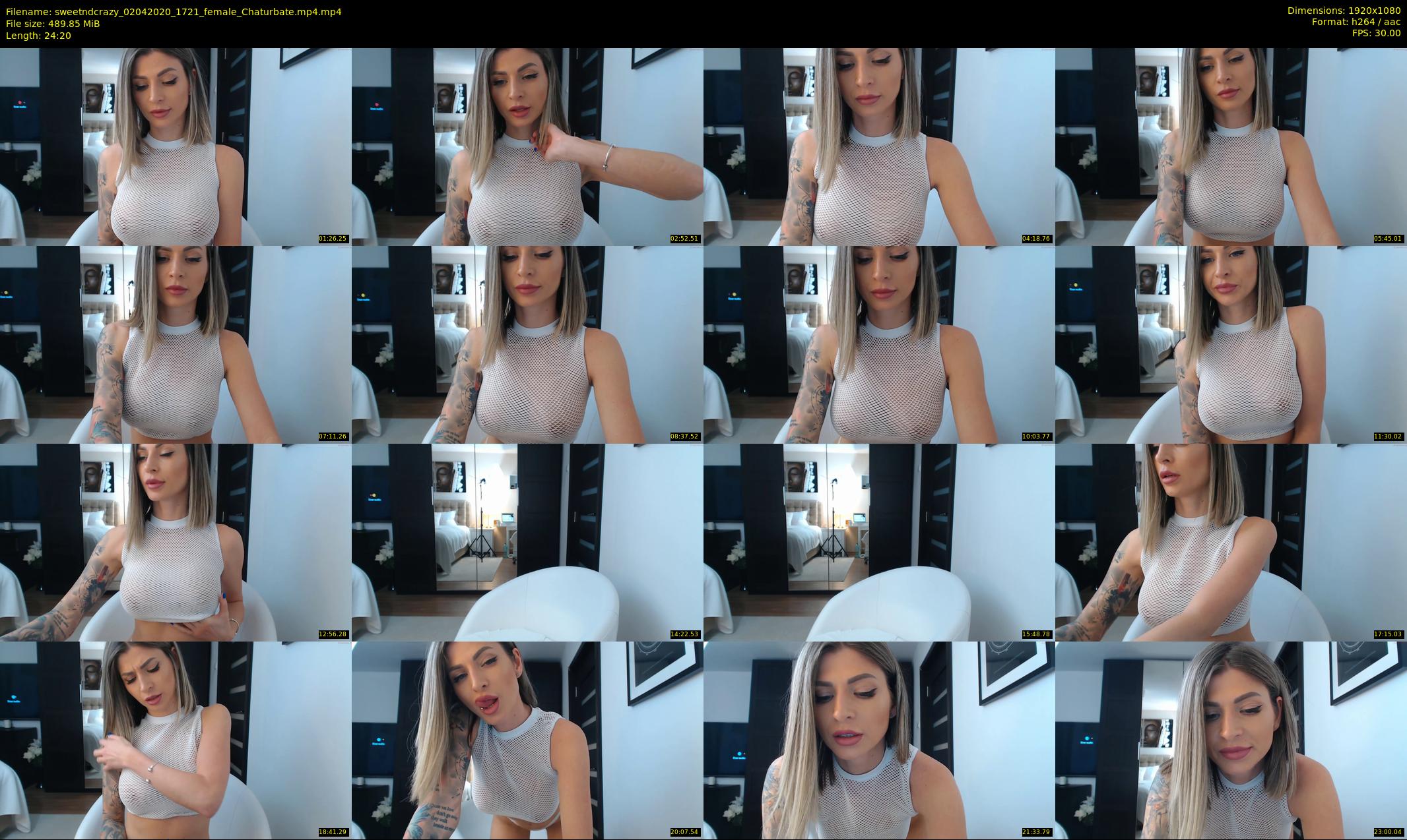 sweetndcrazy — 25 minute Chaturbate female cam show recording, 1080p, Apr 2, 2020
