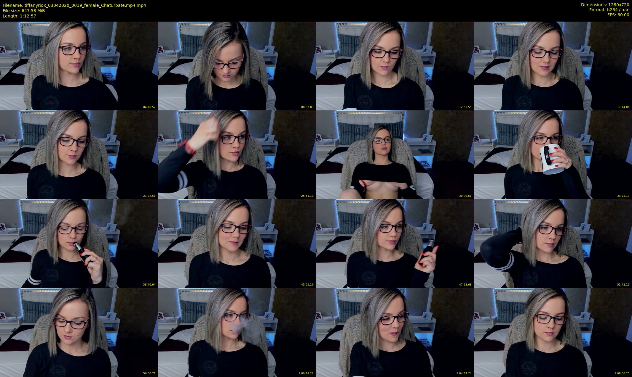 tiffanyriox — 73 minute Chaturbate female cam show recording, 720p, Apr 3, 2020