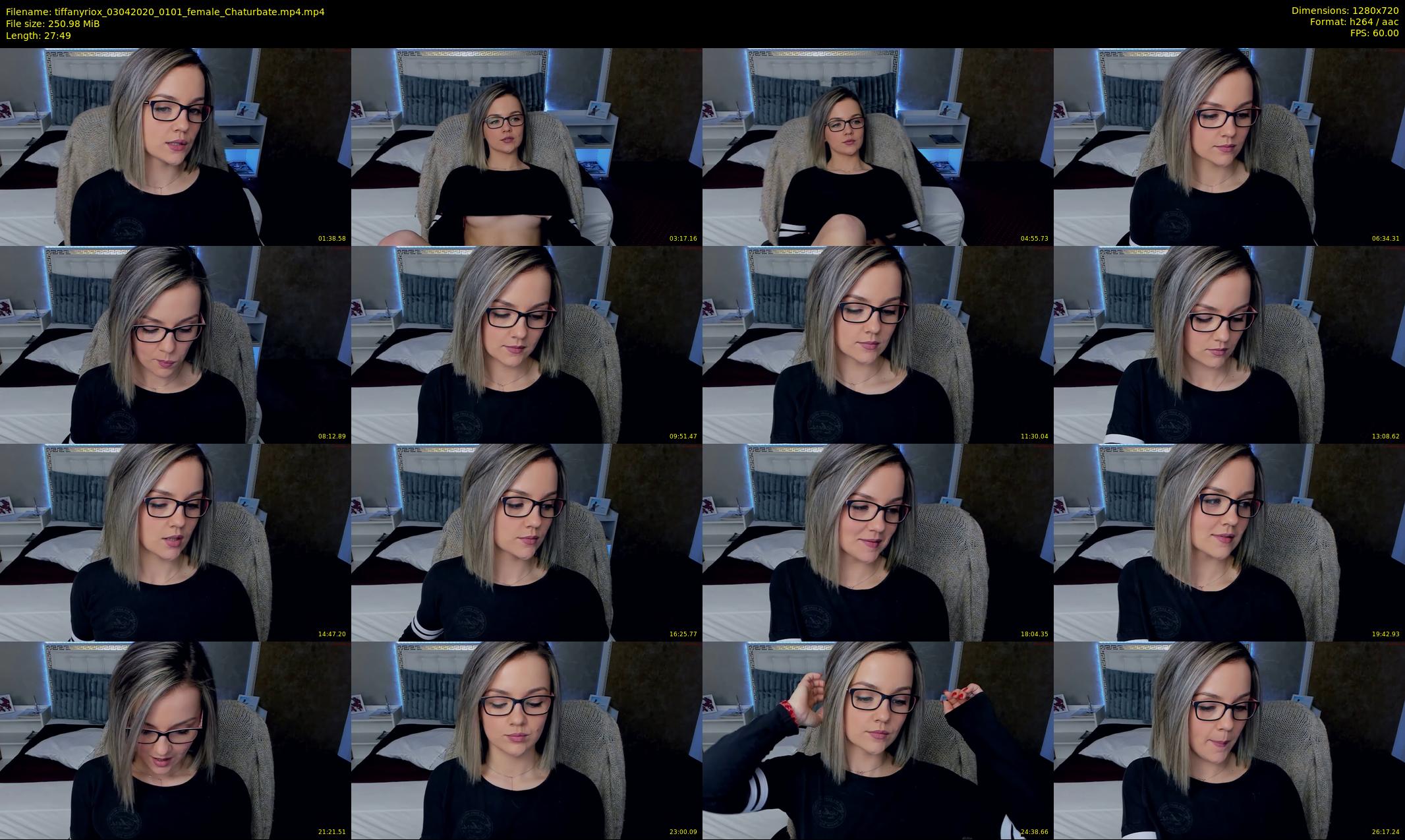 tiffanyriox — 28 minute Chaturbate female cam show recording, 720p, Apr 3, 2020