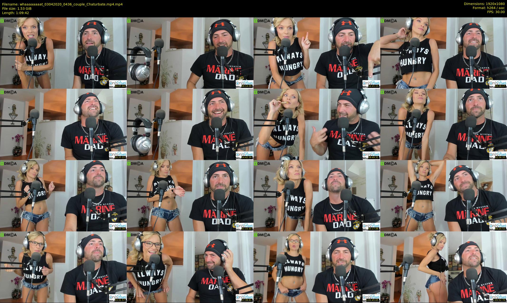 whaaaaaaaat — 70 minute Chaturbate couple cam show recording, 1080p, Apr 3, 2020