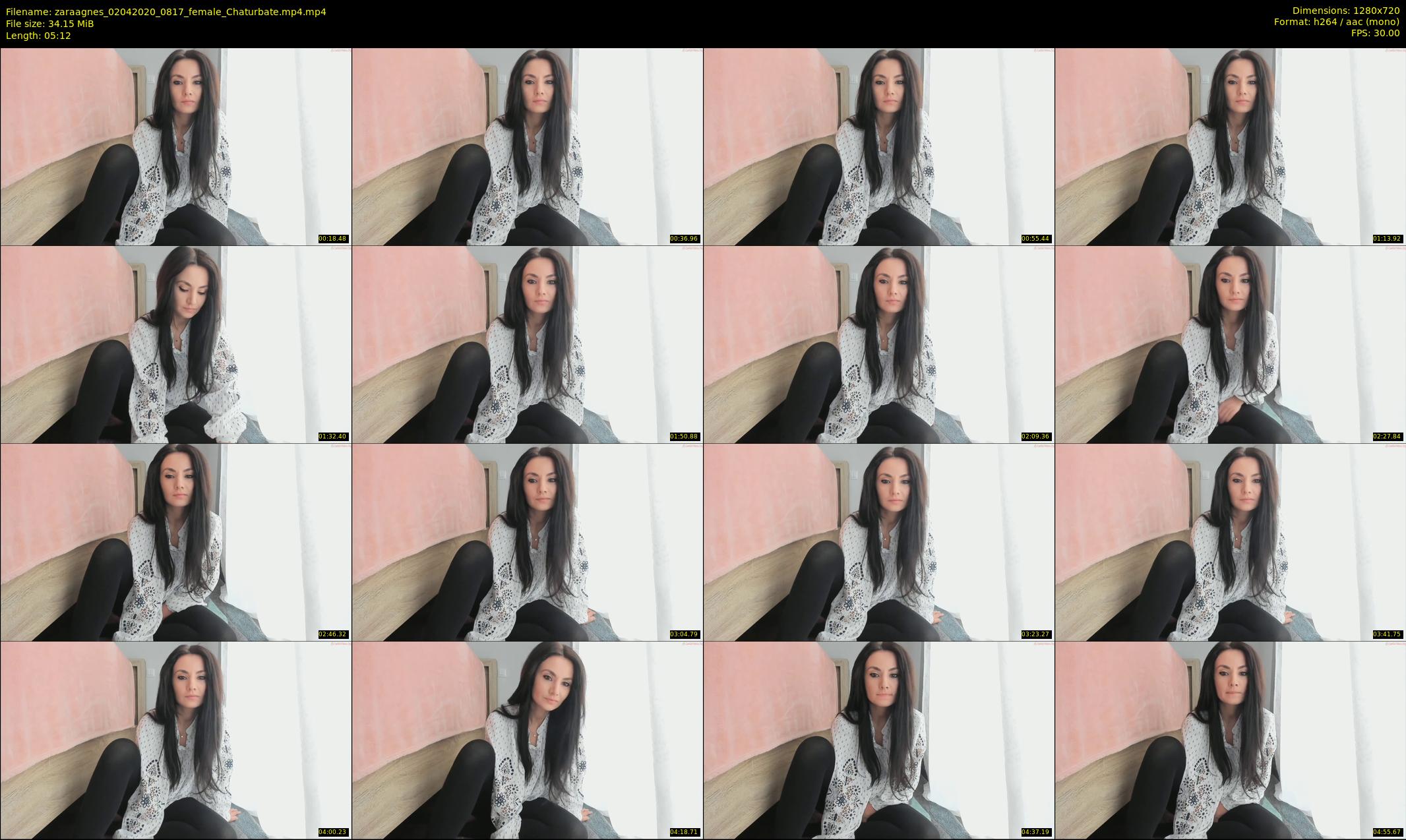 zaraagnes — 6 minute Chaturbate female cam show recording, 720p, Apr 2, 2020