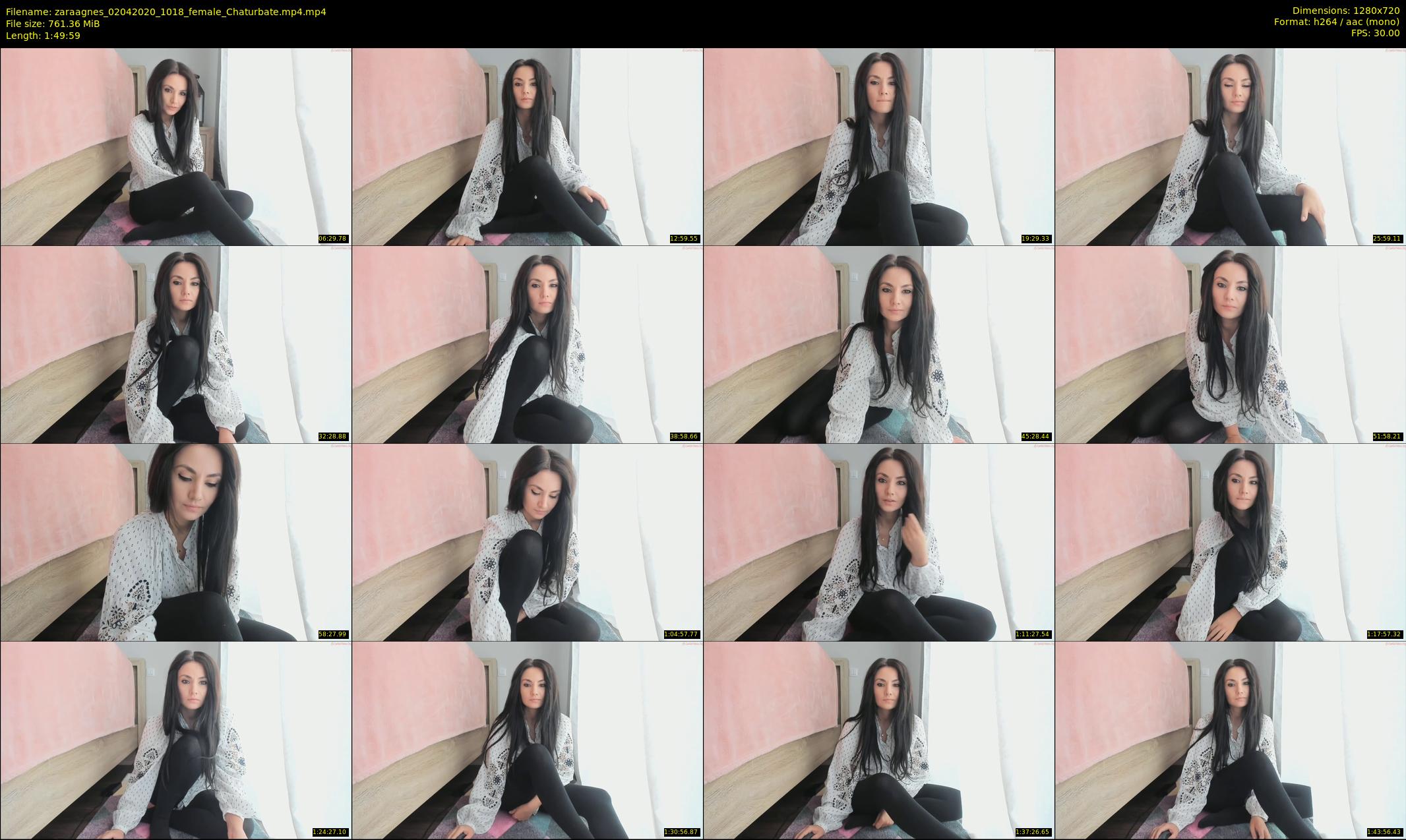 zaraagnes — 110 minute Chaturbate female cam show recording, 720p, Apr 2, 2020