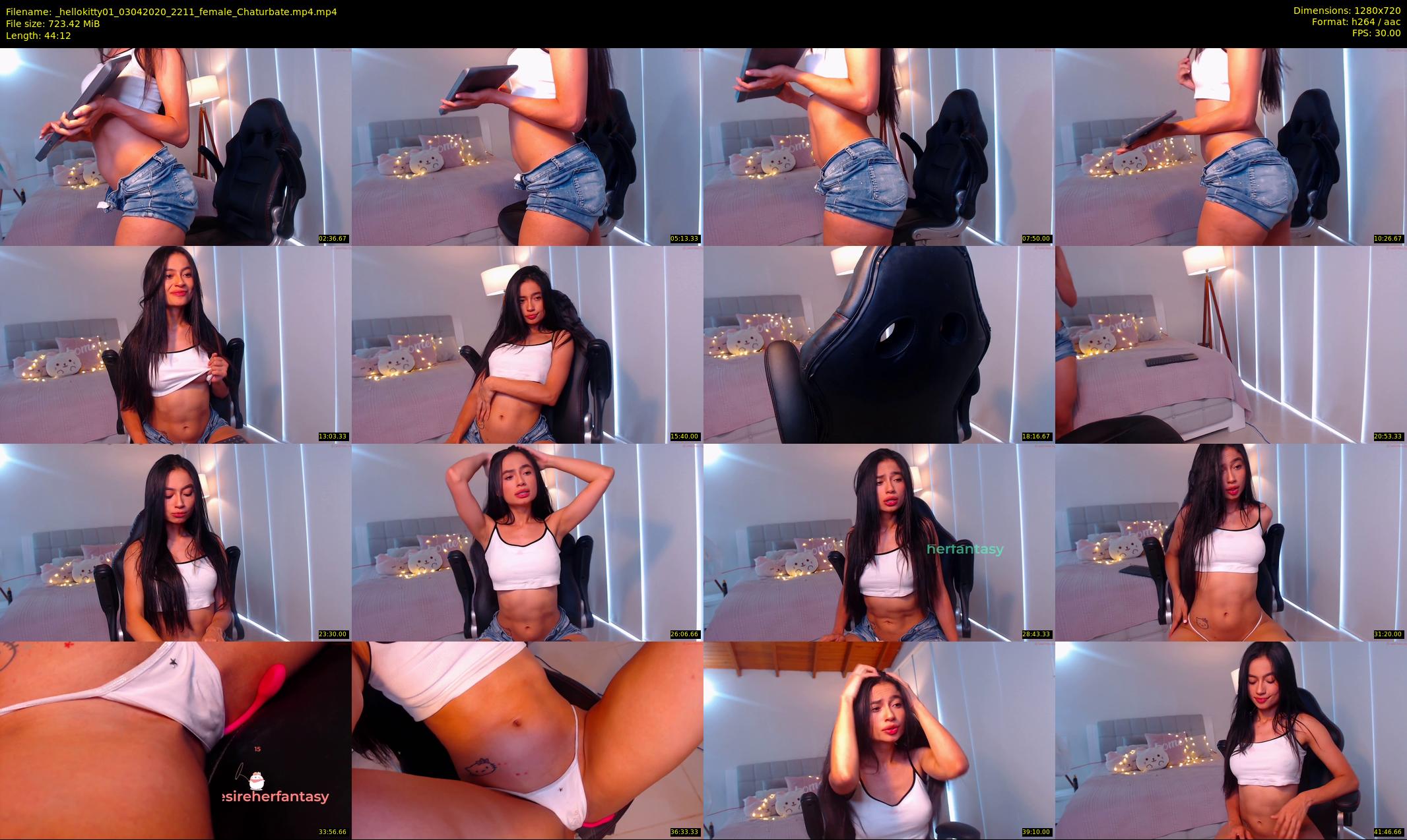 _hellokitty01 — 45 minute Chaturbate female cam show recording, 720p, Apr 3, 2020