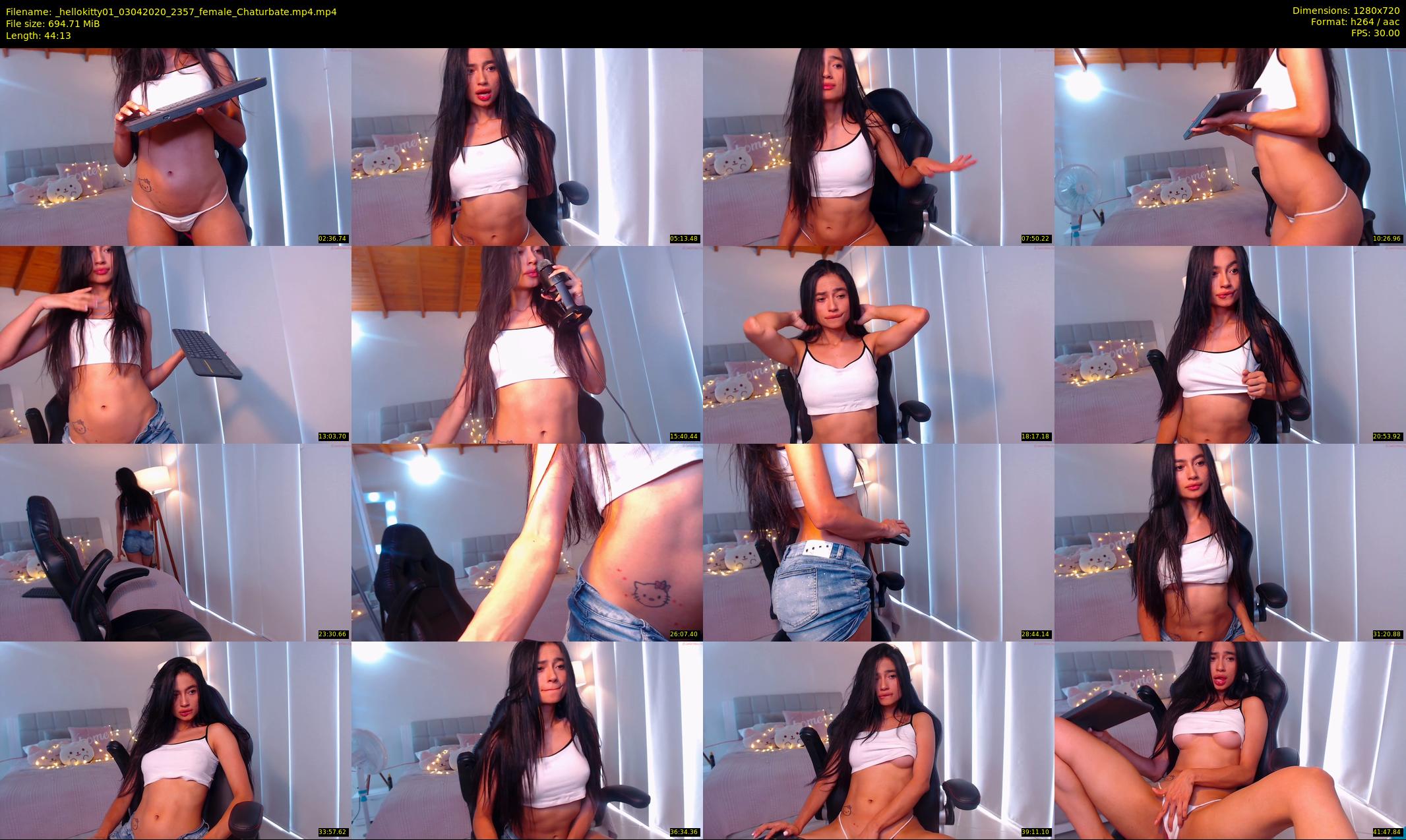 _hellokitty01 — 45 minute Chaturbate female cam show recording, 720p, Apr 3, 2020