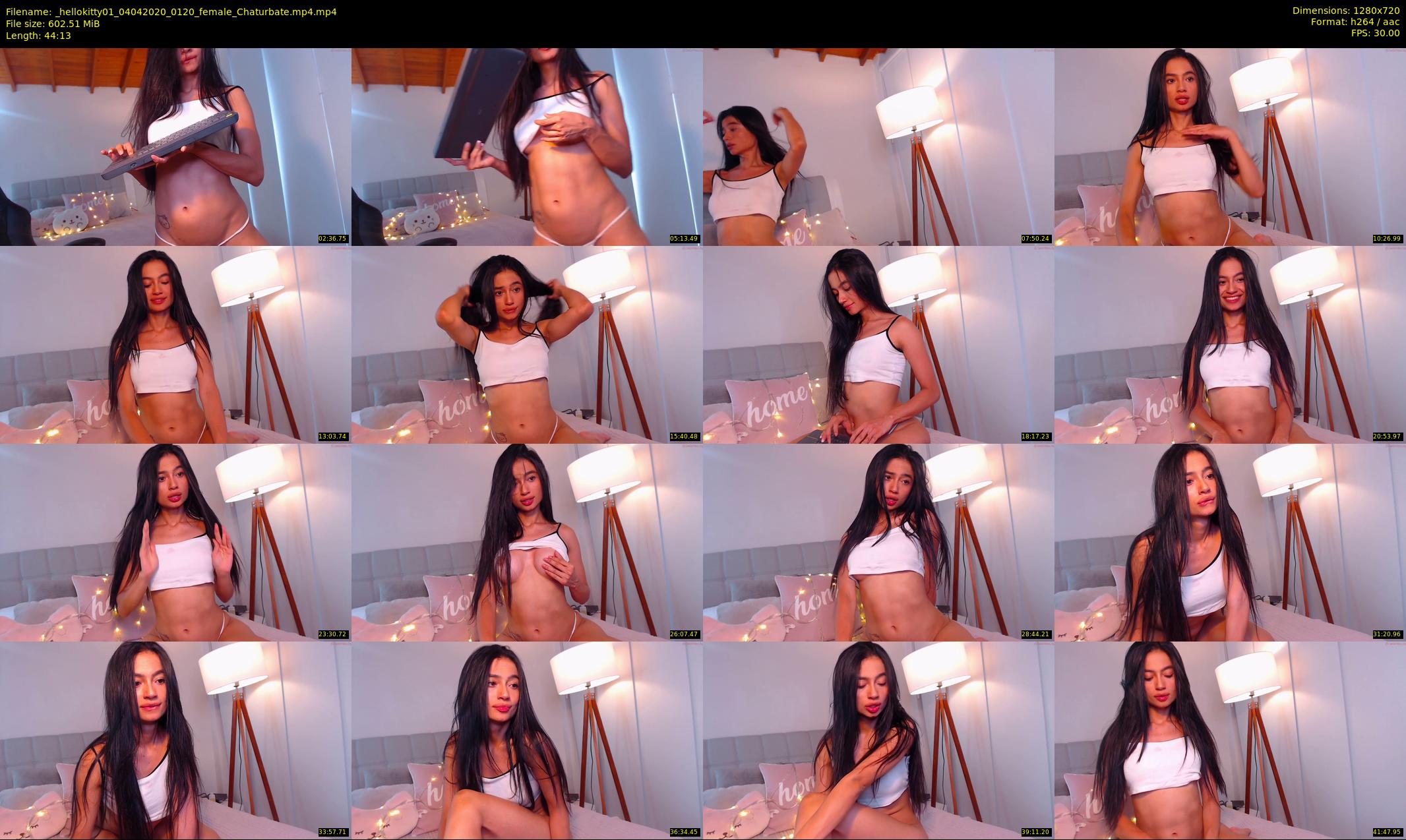 _hellokitty01 — 45 minute Chaturbate female cam show recording, 720p, Apr 4, 2020