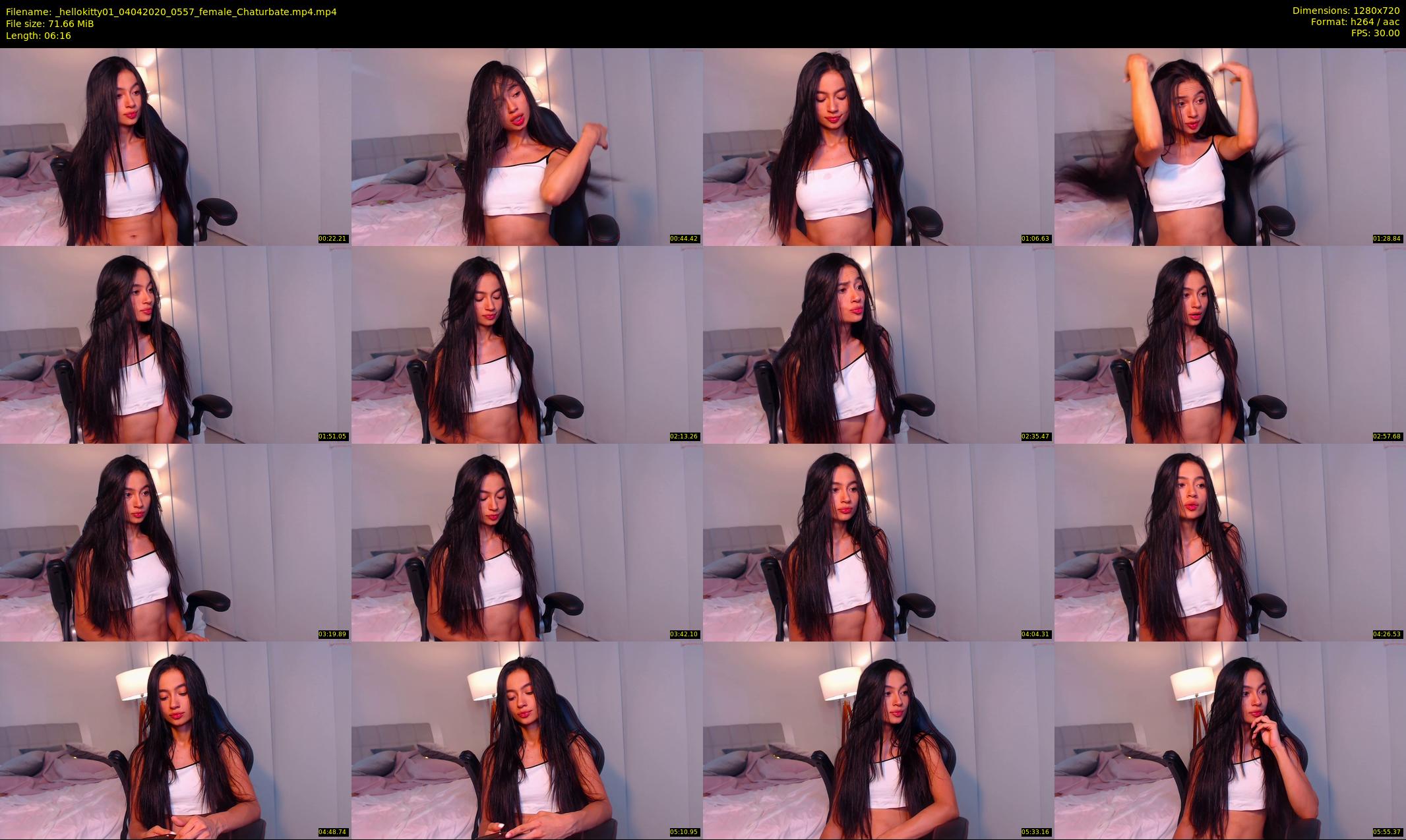 _hellokitty01 — 7 minute Chaturbate female cam show recording, 720p, Apr 4, 2020