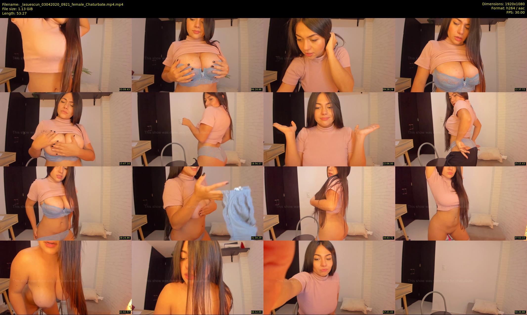 _lasuescun — 54 minute Chaturbate female cam show recording, 1080p, Apr 3, 2020