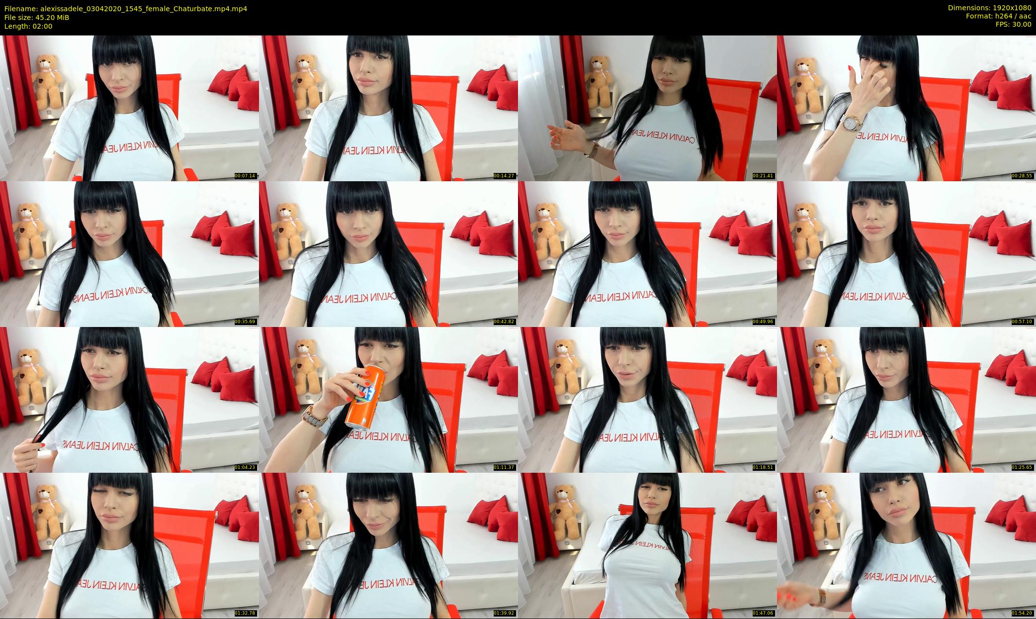 alexissadele — 2 minute Chaturbate female cam show recording, 1080p, Apr 3, 2020