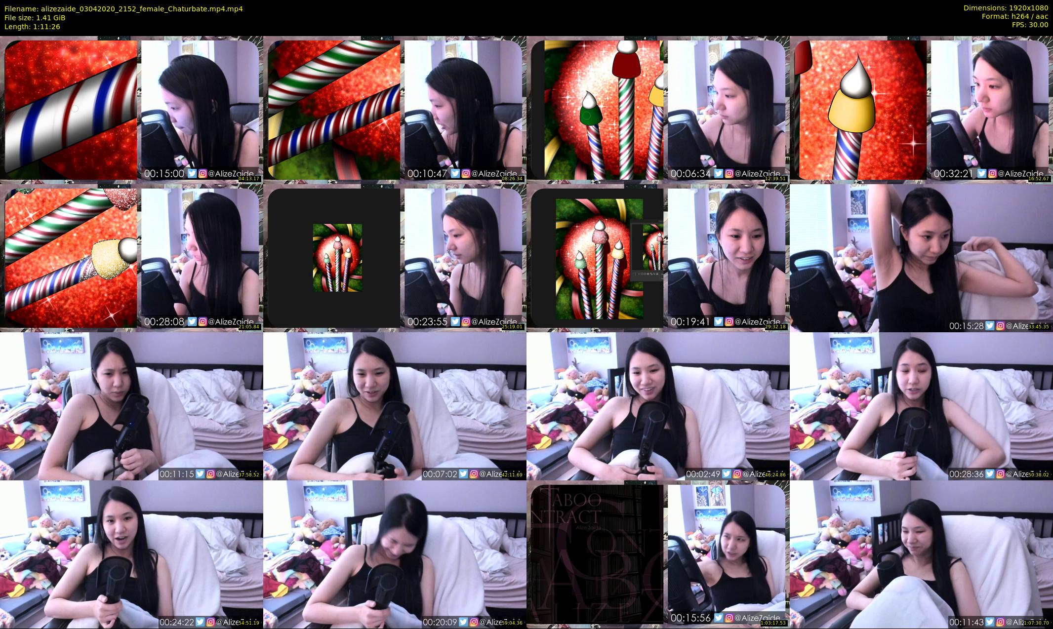 alizezaide — 72 minute Chaturbate female cam show recording, 1080p, Apr 3, 2020