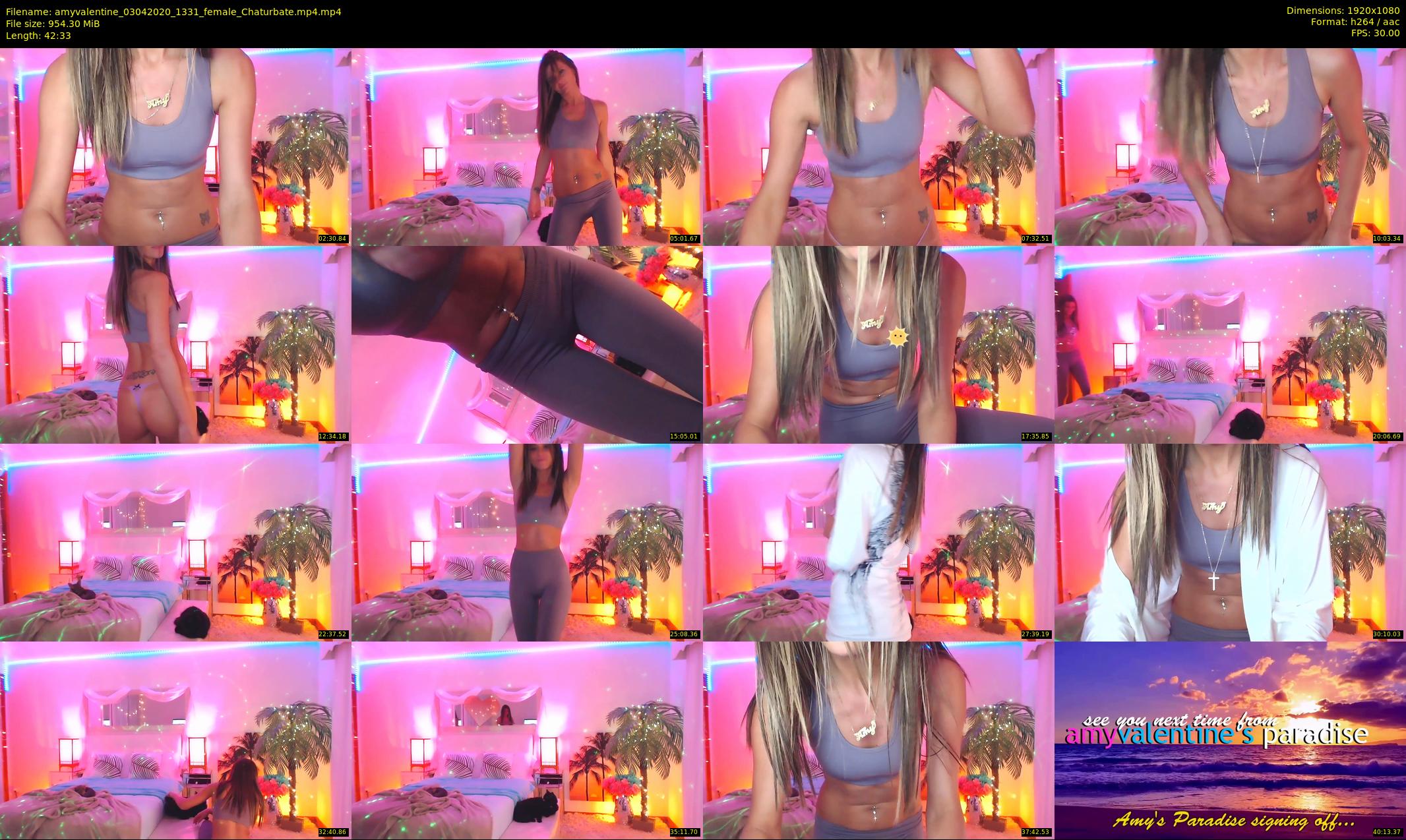 amyvalentine — 43 minute Chaturbate female cam show recording, 1080p, Apr 3, 2020