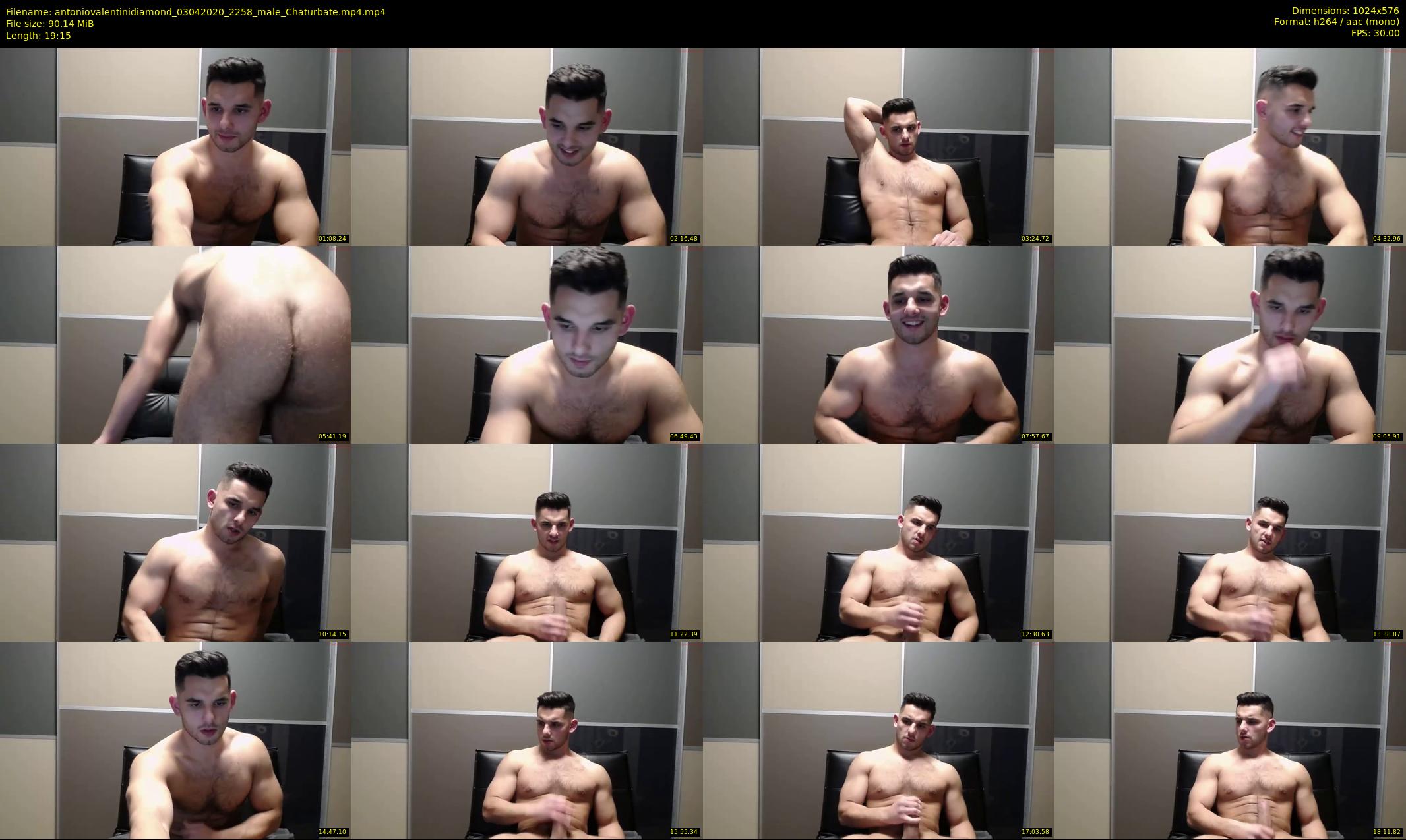 antoniovalentinidiamond — 20 minute Chaturbate male cam show recording, 480p, Apr 3, 2020