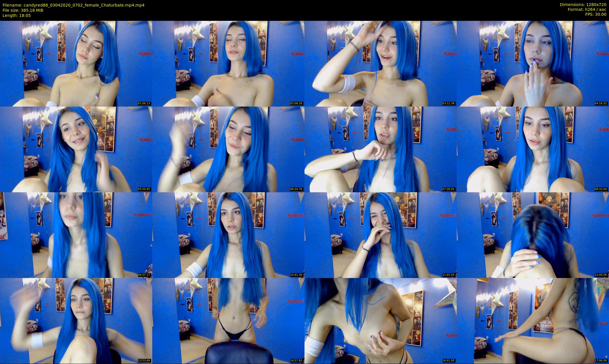 candyred88 — 19 minute Chaturbate female cam show recording, 720p, Apr 3, 2020
