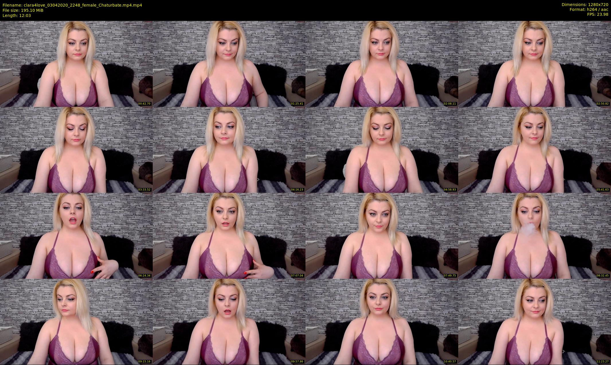 clara4love — 13 minute Chaturbate female cam show recording, 720p, Apr 3, 2020