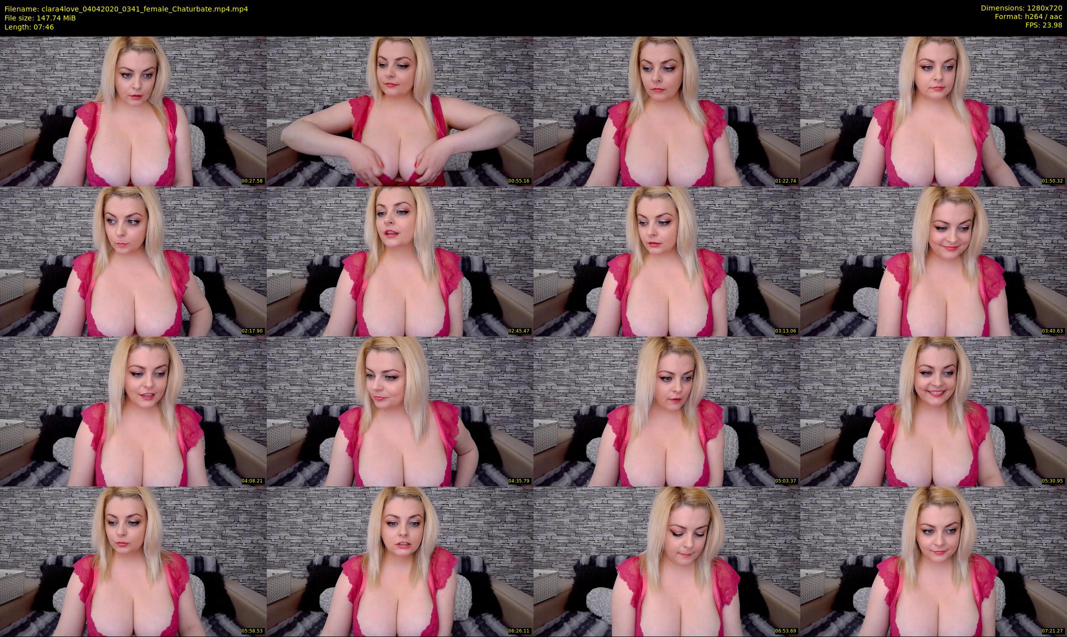 clara4love — 8 minute Chaturbate female cam show recording, 720p, Apr 4, 2020