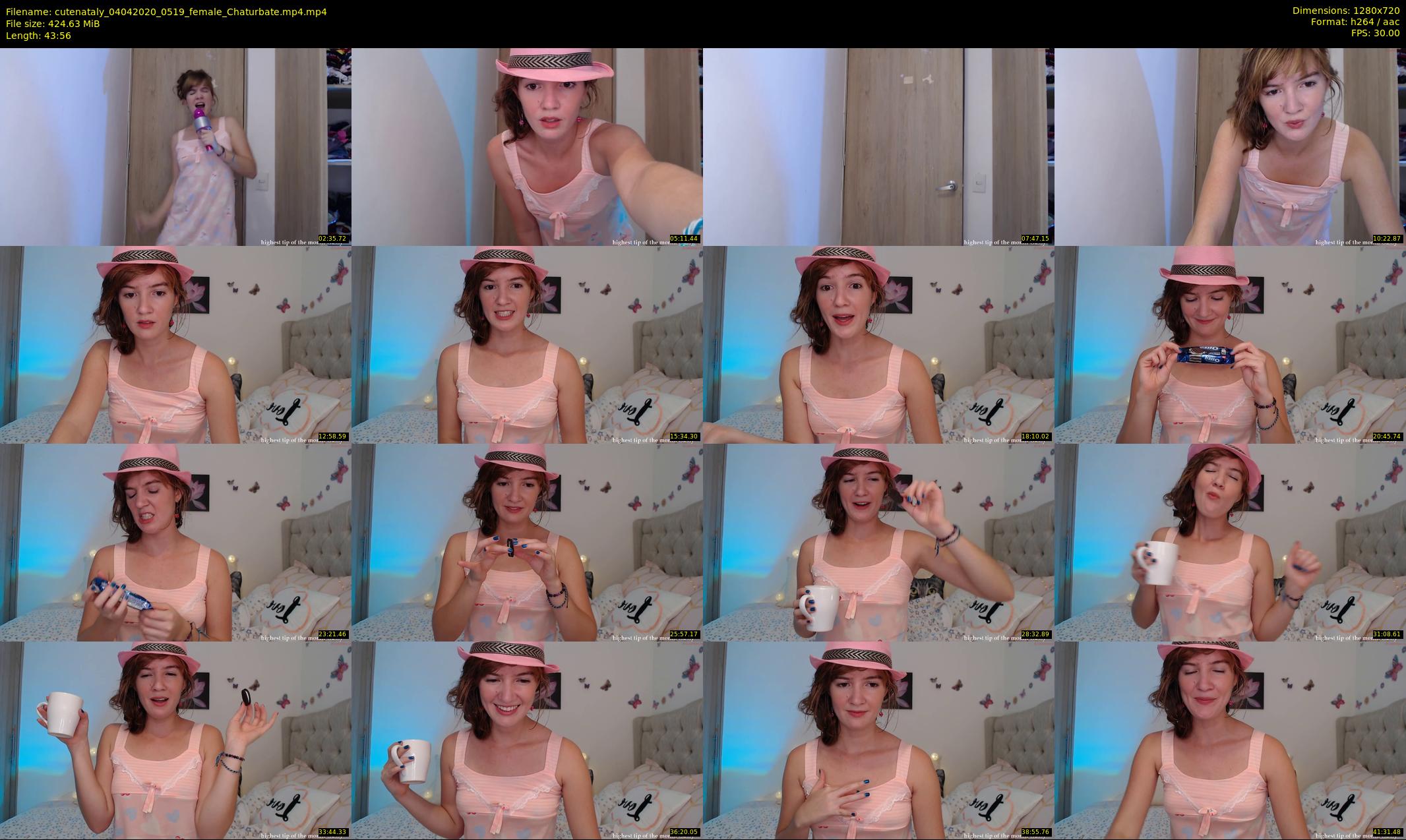cutenataly — 44 minute Chaturbate female cam show recording, 720p, Apr 4, 2020