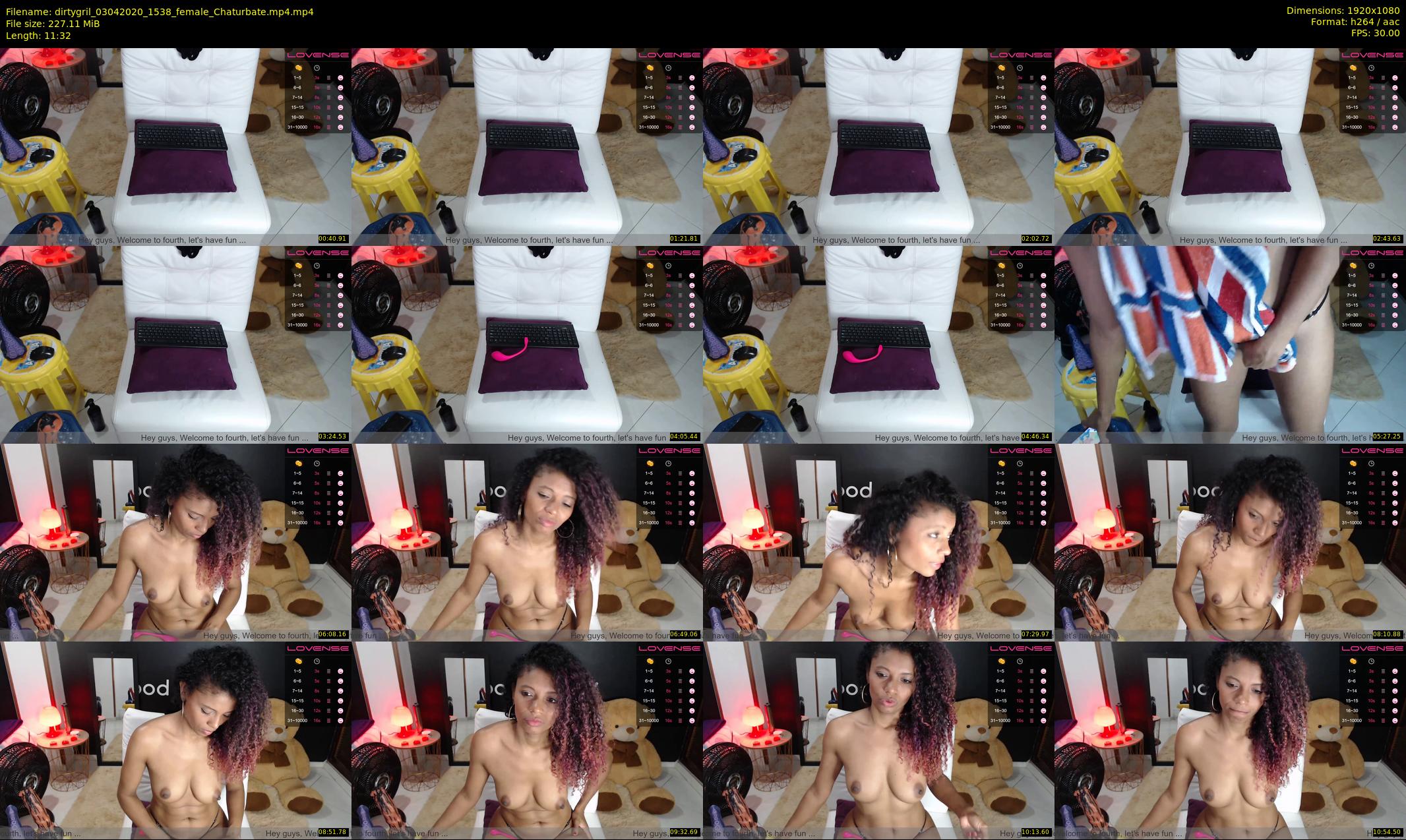 dirtygril — 12 minute Chaturbate female cam show recording, 1080p, Apr 3, 2020