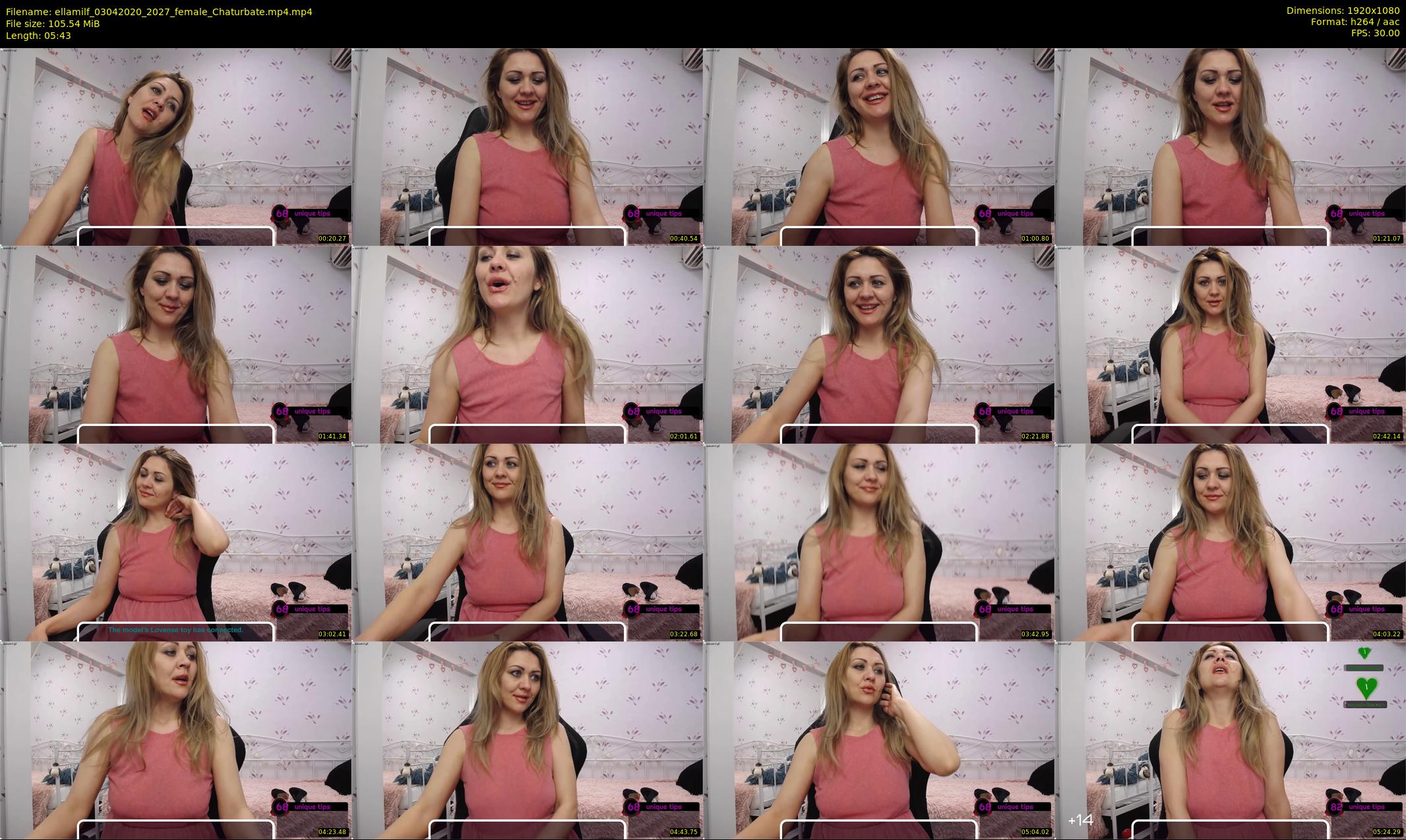 ellamilf — 6 minute Chaturbate female cam show recording, 1080p, Apr 3, 2020