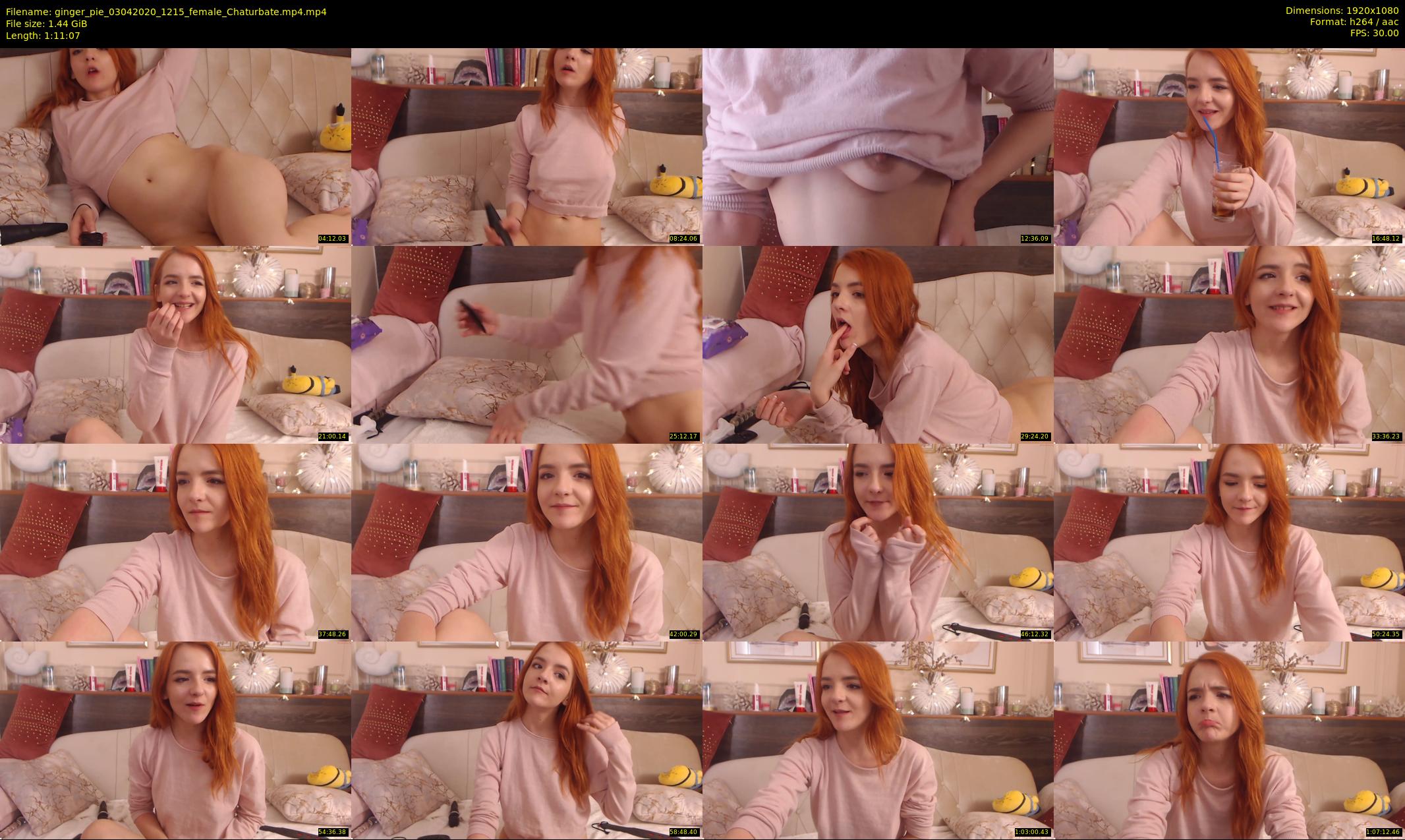 ginger_pie — 72 minute Chaturbate female cam show recording, 1080p, Apr 3, 2020