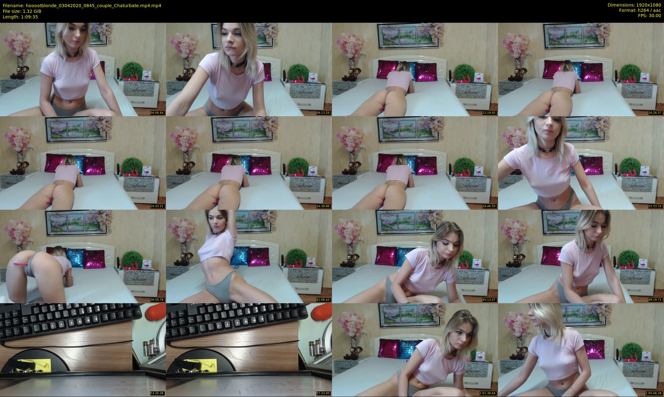hooootblonde — 70 minute Chaturbate female cam show recording, 1080p, Apr 3, 2020