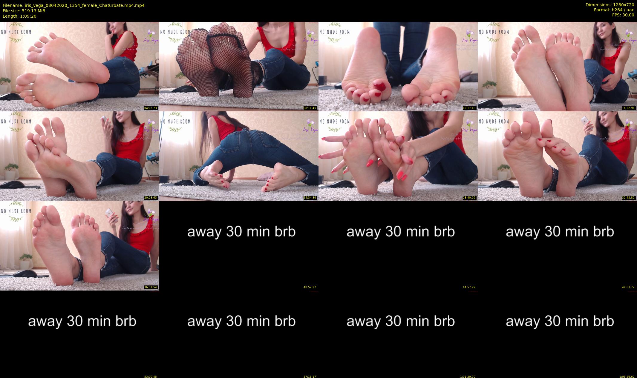 iris_vega — 70 minute Chaturbate female cam show recording, 720p, Apr 3, 2020