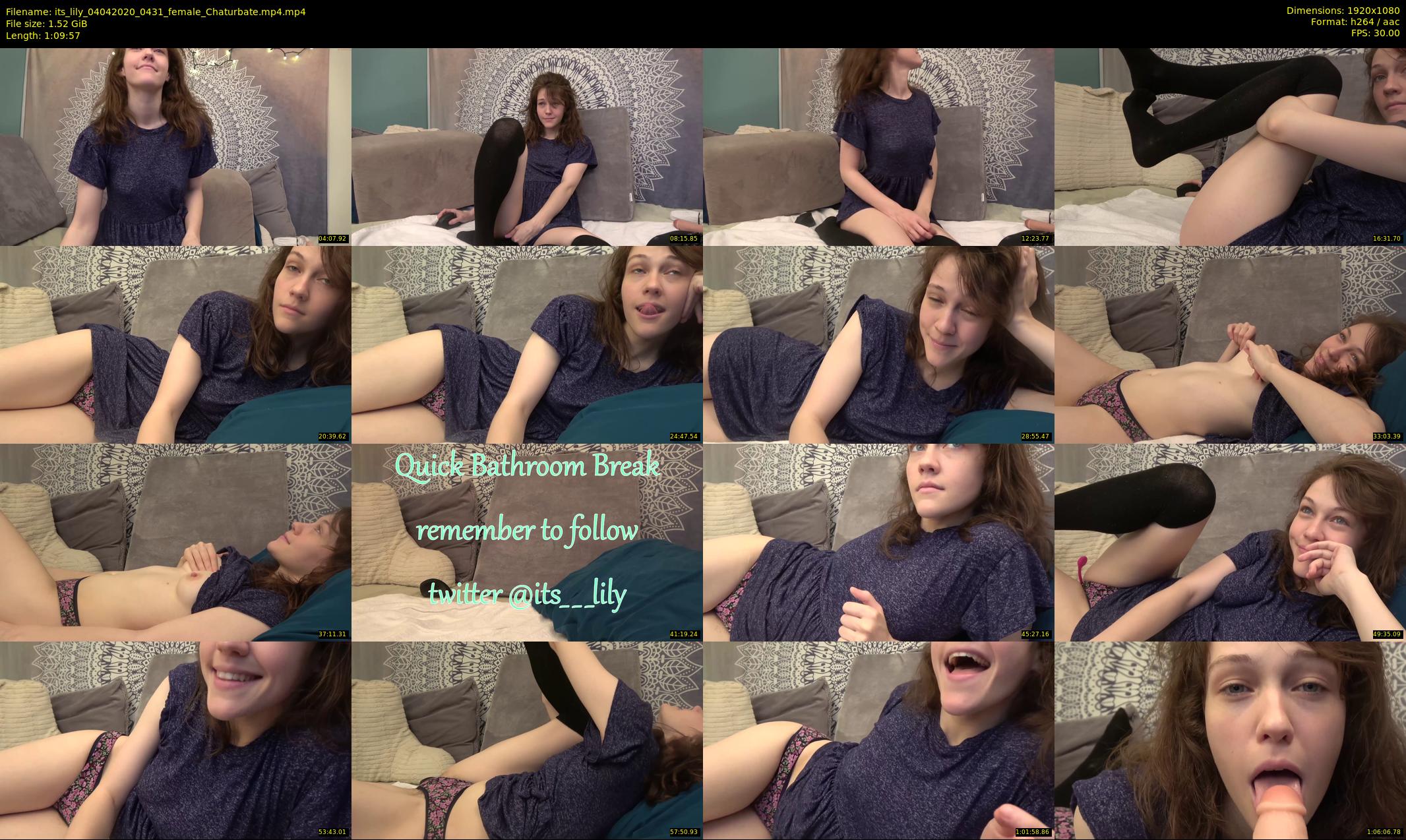 its_lily — 70 minute Chaturbate female cam show recording, 1080p, Apr 4, 2020