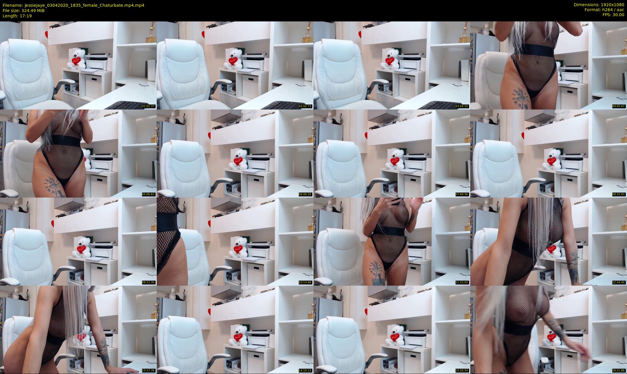 jessiejaye — 18 minute Chaturbate female cam show recording, 1080p, Apr 3, 2020