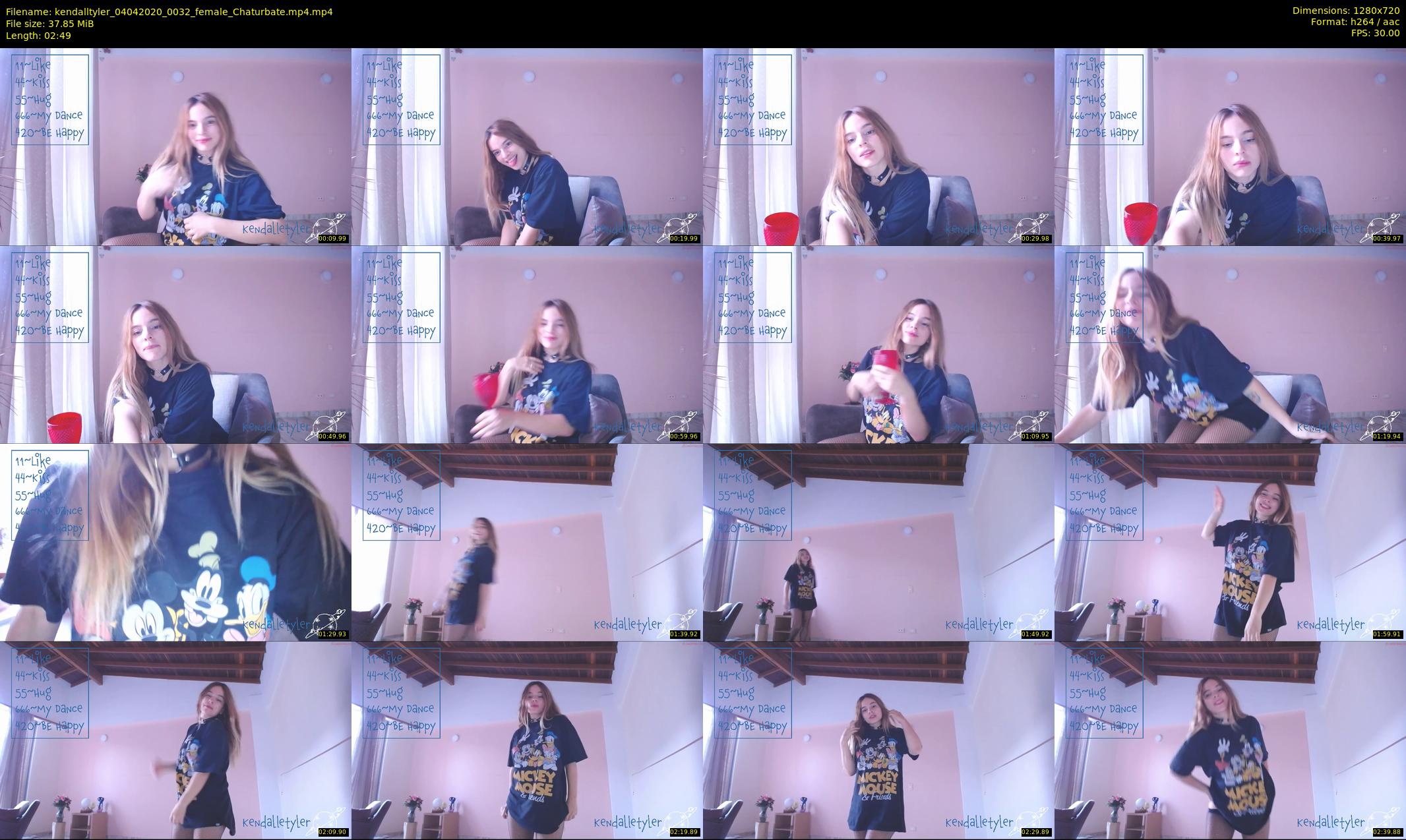 kendalltyler — 3 minute Chaturbate female cam show recording, 720p, Apr 4, 2020