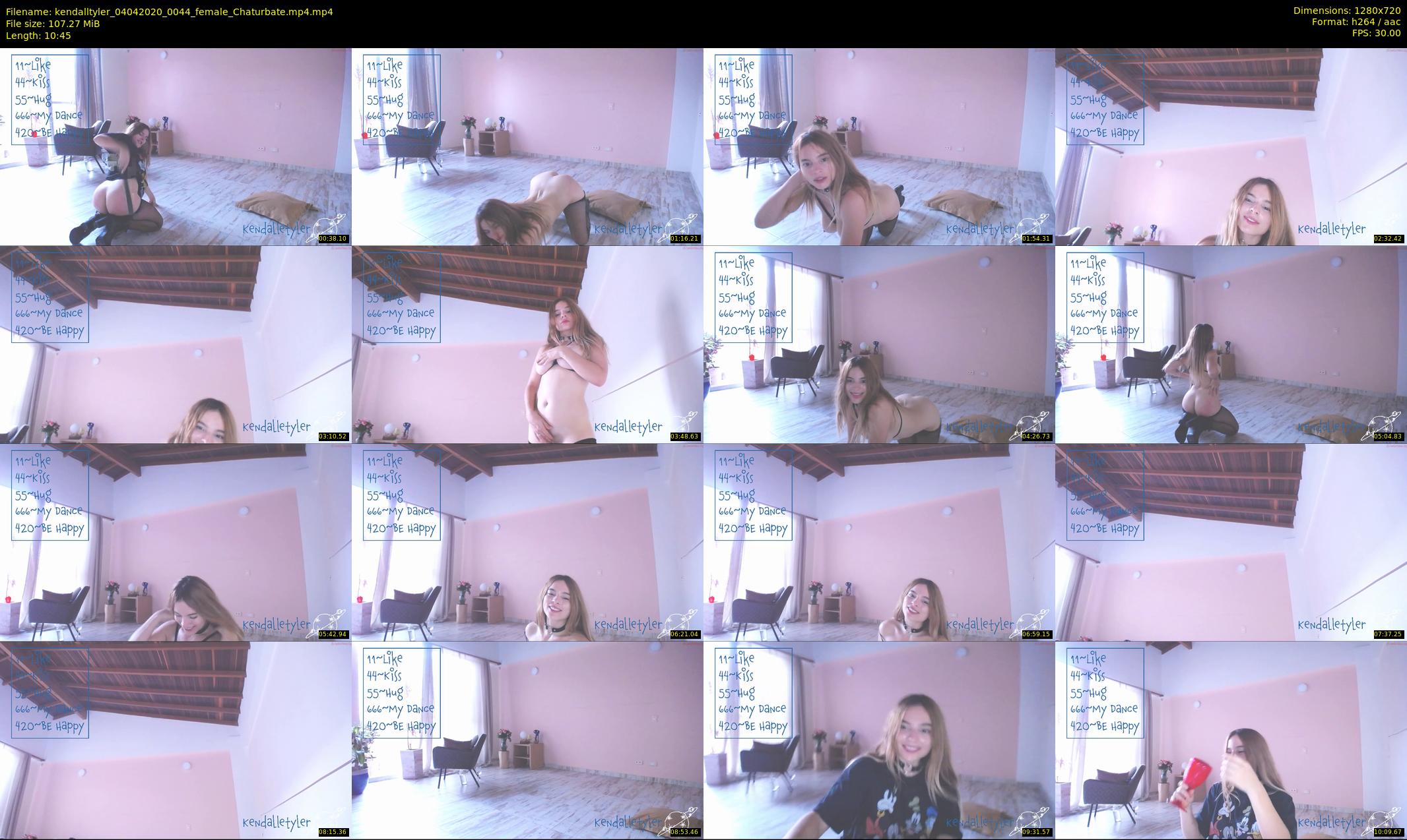 kendalltyler — 11 minute Chaturbate female cam show recording, 720p, Apr 4, 2020
