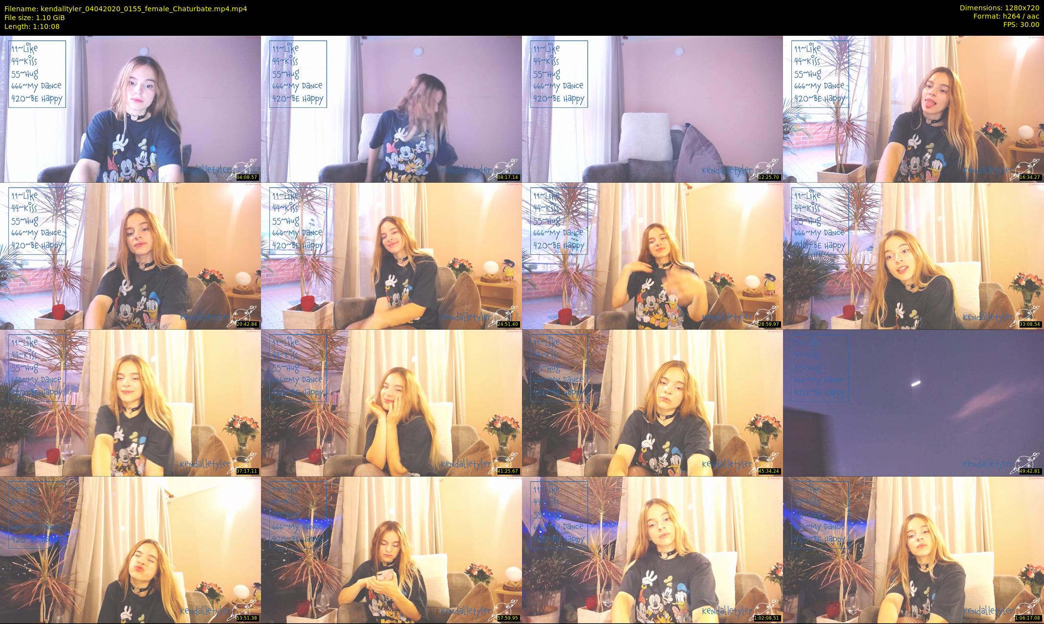 kendalltyler — 71 minute Chaturbate female cam show recording, 720p, Apr 4, 2020