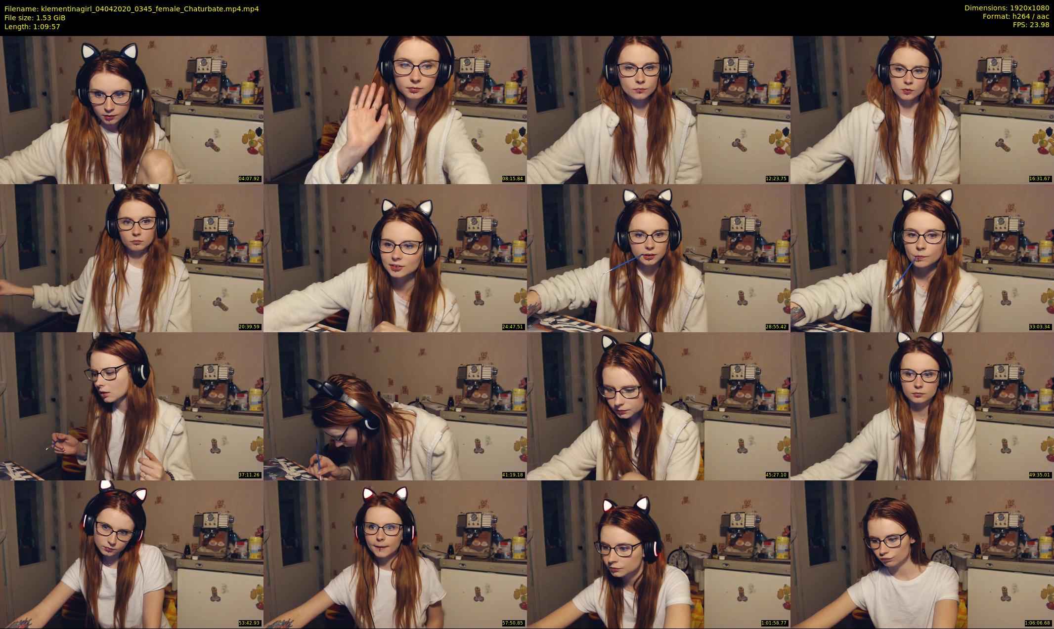 klementinagirl — 70 minute Chaturbate female cam show recording, 1080p, Apr 4, 2020