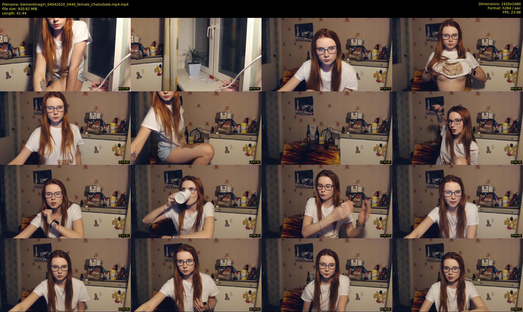 klementinagirl — 42 minute Chaturbate female cam show recording, 1080p, Apr 4, 2020